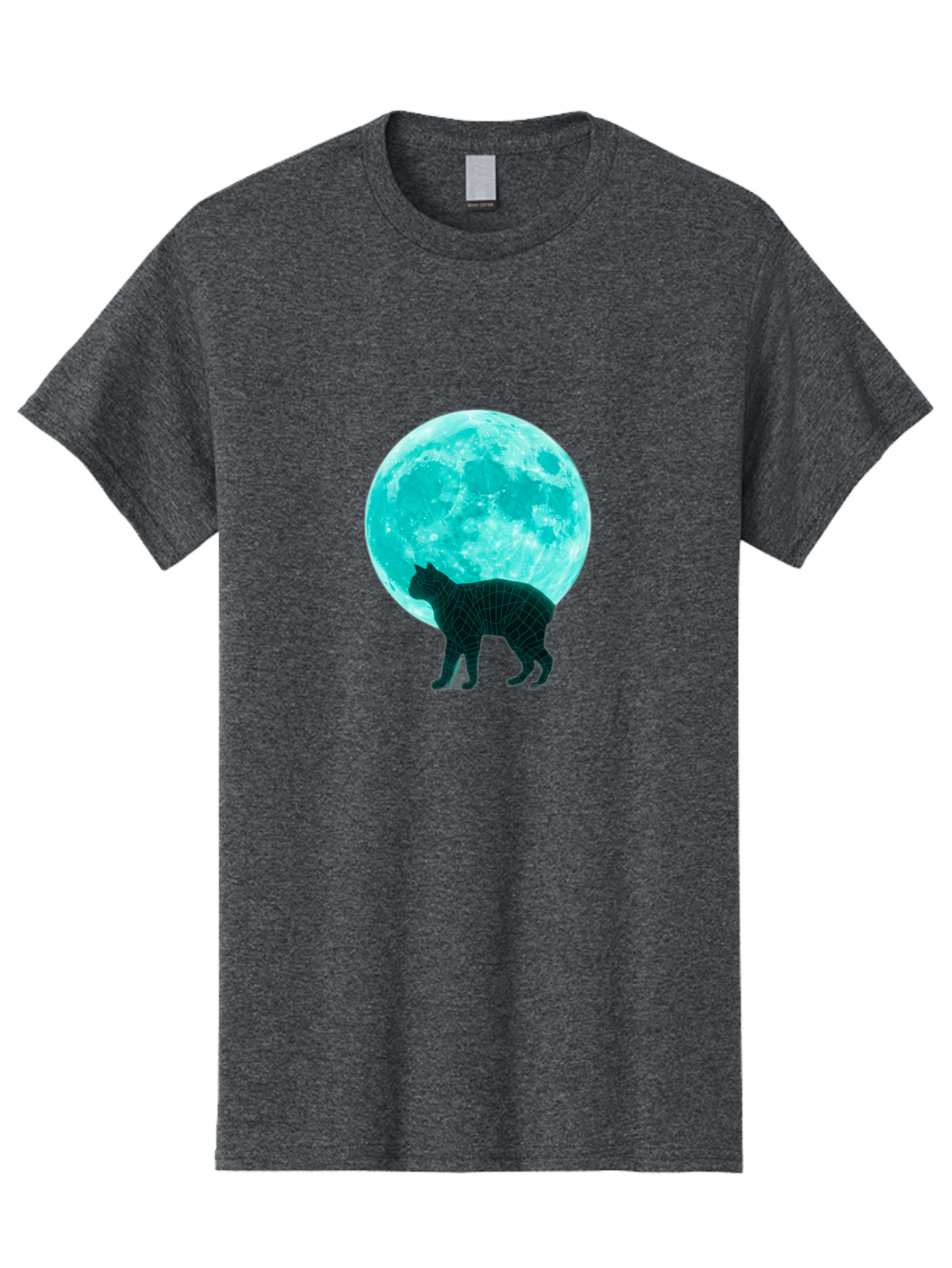 Cat-And-Moon-2 Men'S Graphic Tee, 100% Cotton, Comfortable Casual Summer Wear, Machine Washable, Vintage Camera, Old Camera, Antique Camera, Black Camera, Classic Photography, Photography Equipment, Nostalgic Device, Film Camera, Camera Art Bai624