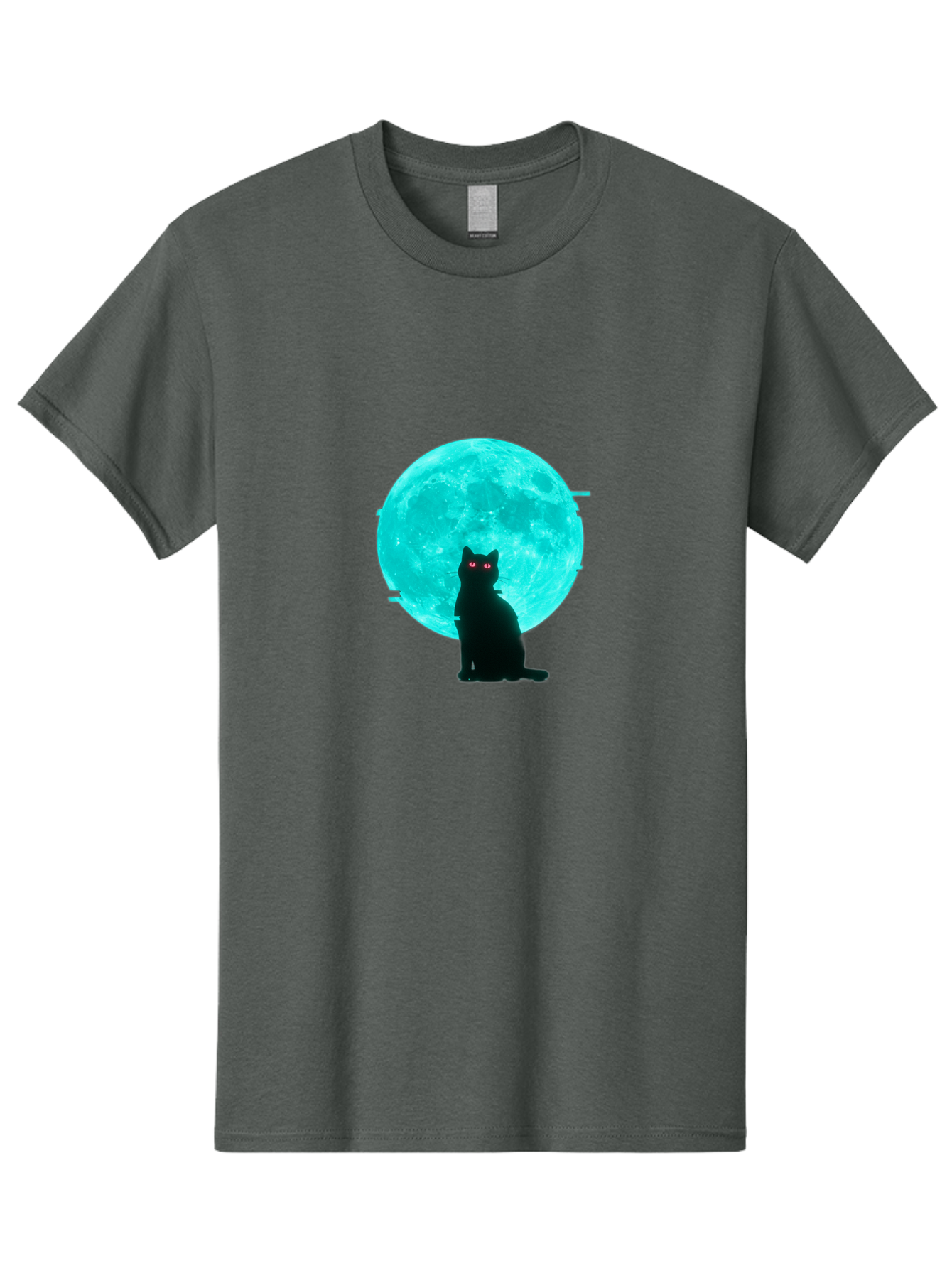 Cat-And-Moon-3 Men'S Graphic Tee, 100% Cotton, Comfortable Casual Summer Wear, Machine Washable, Vintage Camera, Old Camera, Antique Camera, Black Camera, Classic Photography, Photography Equipment, Nostalgic Device, Film Camera, Camera Art Bai625