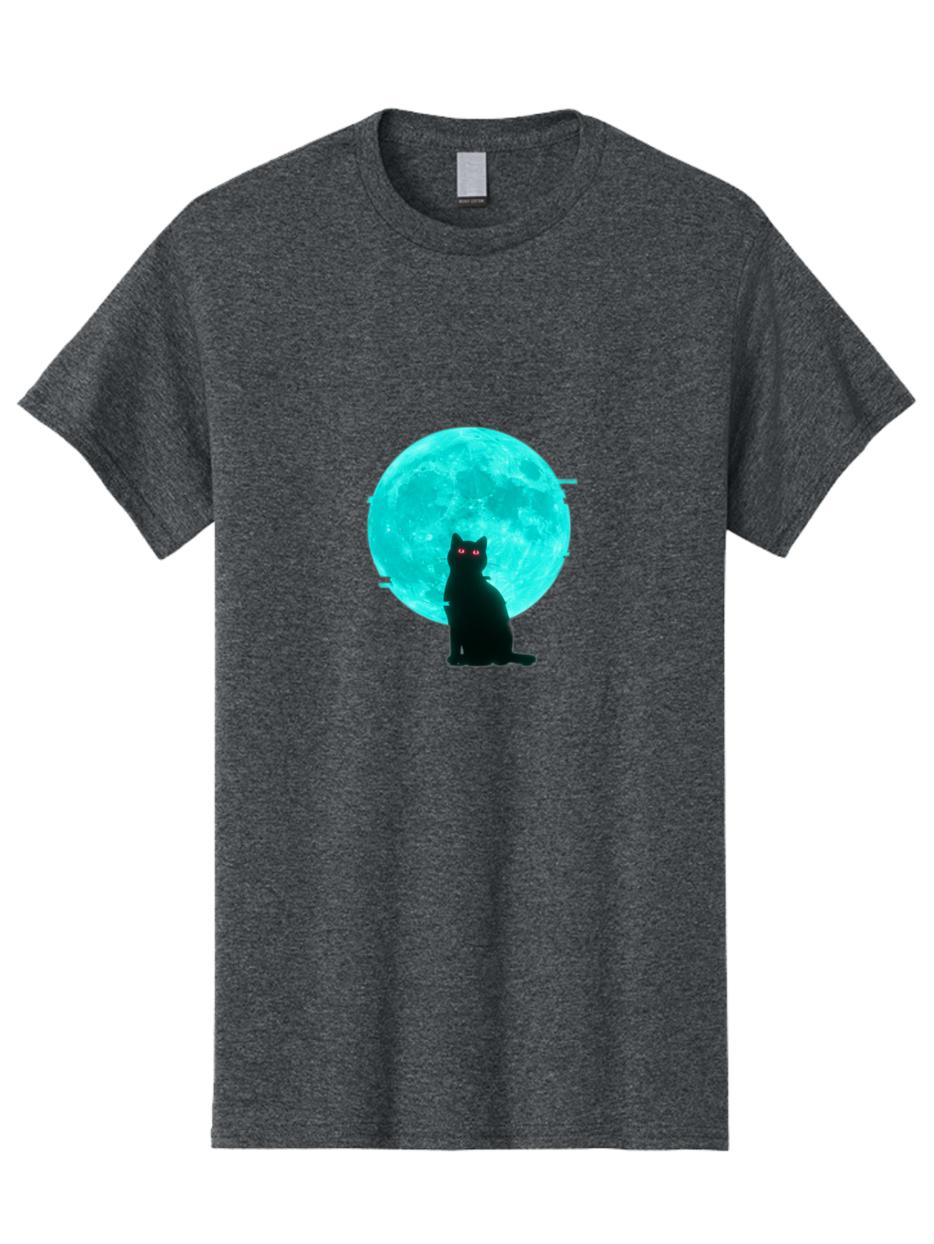 Cat-And-Moon-3 Men'S Graphic Tee, 100% Cotton, Comfortable Casual Summer Wear, Machine Washable, Vintage Camera, Old Camera, Antique Camera, Black Camera, Classic Photography, Photography Equipment, Nostalgic Device, Film Camera, Camera Art Bai625