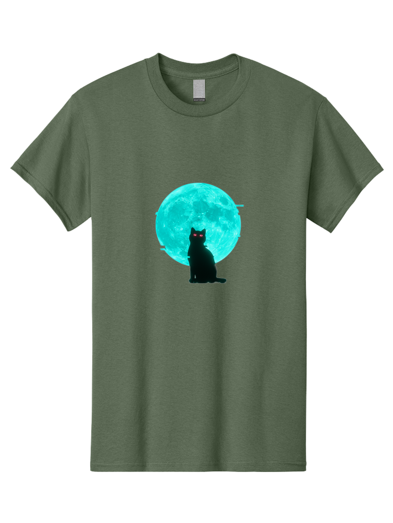 Cat-And-Moon-3 Men'S Graphic Tee, 100% Cotton, Comfortable Casual Summer Wear, Machine Washable, Vintage Camera, Old Camera, Antique Camera, Black Camera, Classic Photography, Photography Equipment, Nostalgic Device, Film Camera, Camera Art Bai625