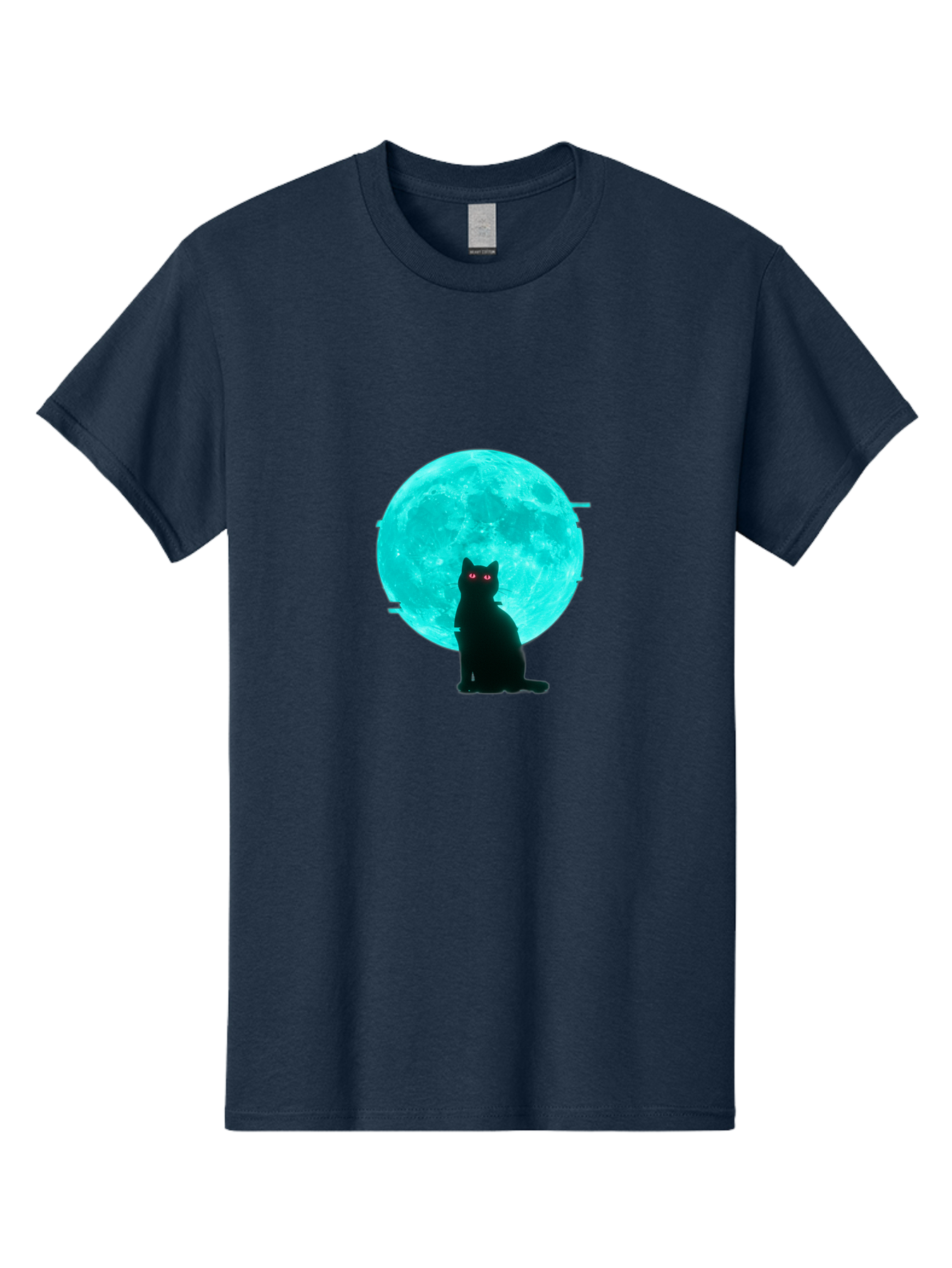 Cat-And-Moon-3 Men'S Graphic Tee, 100% Cotton, Comfortable Casual Summer Wear, Machine Washable, Vintage Camera, Old Camera, Antique Camera, Black Camera, Classic Photography, Photography Equipment, Nostalgic Device, Film Camera, Camera Art Bai625