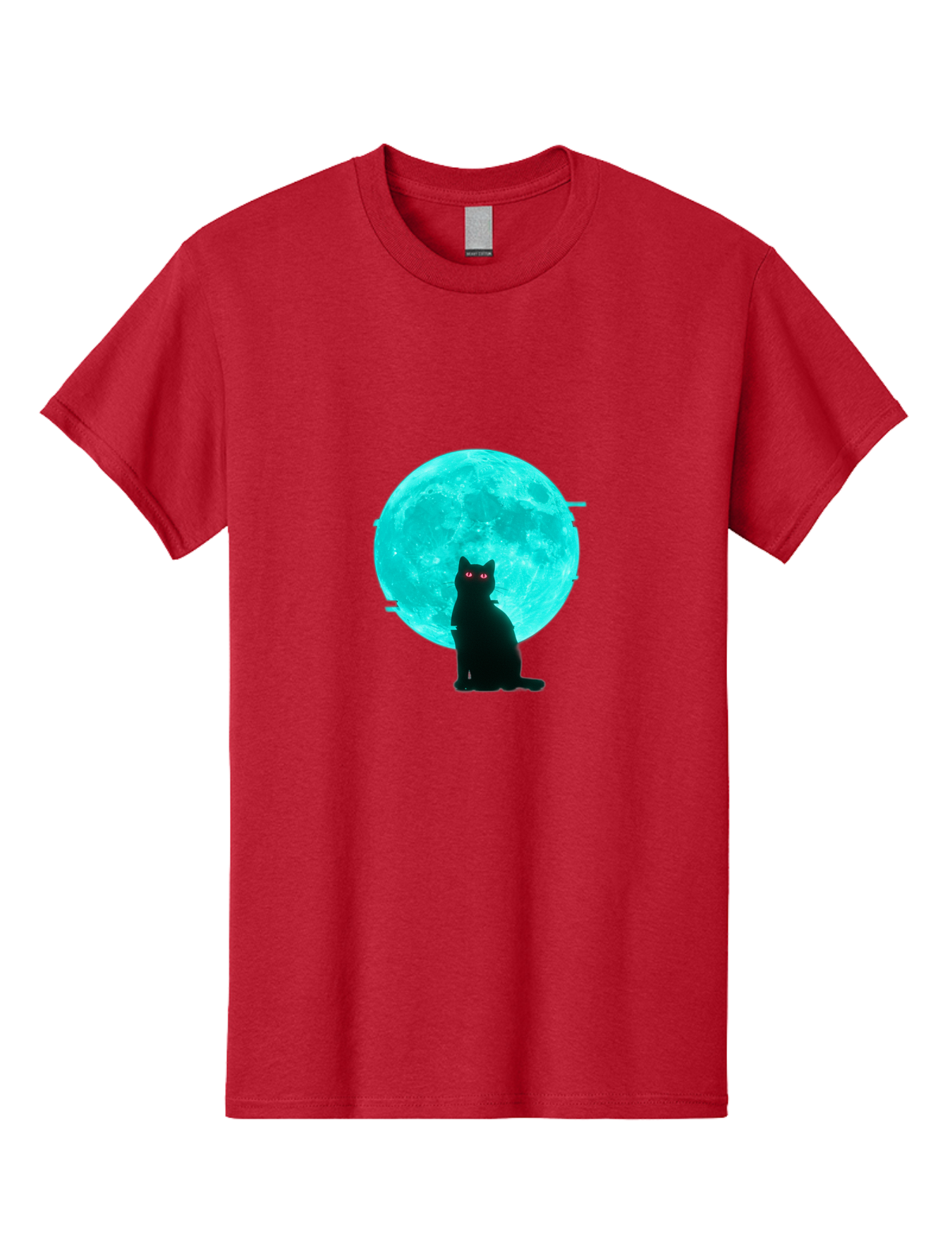 Cat-And-Moon-3 Men'S Graphic Tee, 100% Cotton, Comfortable Casual Summer Wear, Machine Washable, Vintage Camera, Old Camera, Antique Camera, Black Camera, Classic Photography, Photography Equipment, Nostalgic Device, Film Camera, Camera Art Bai625