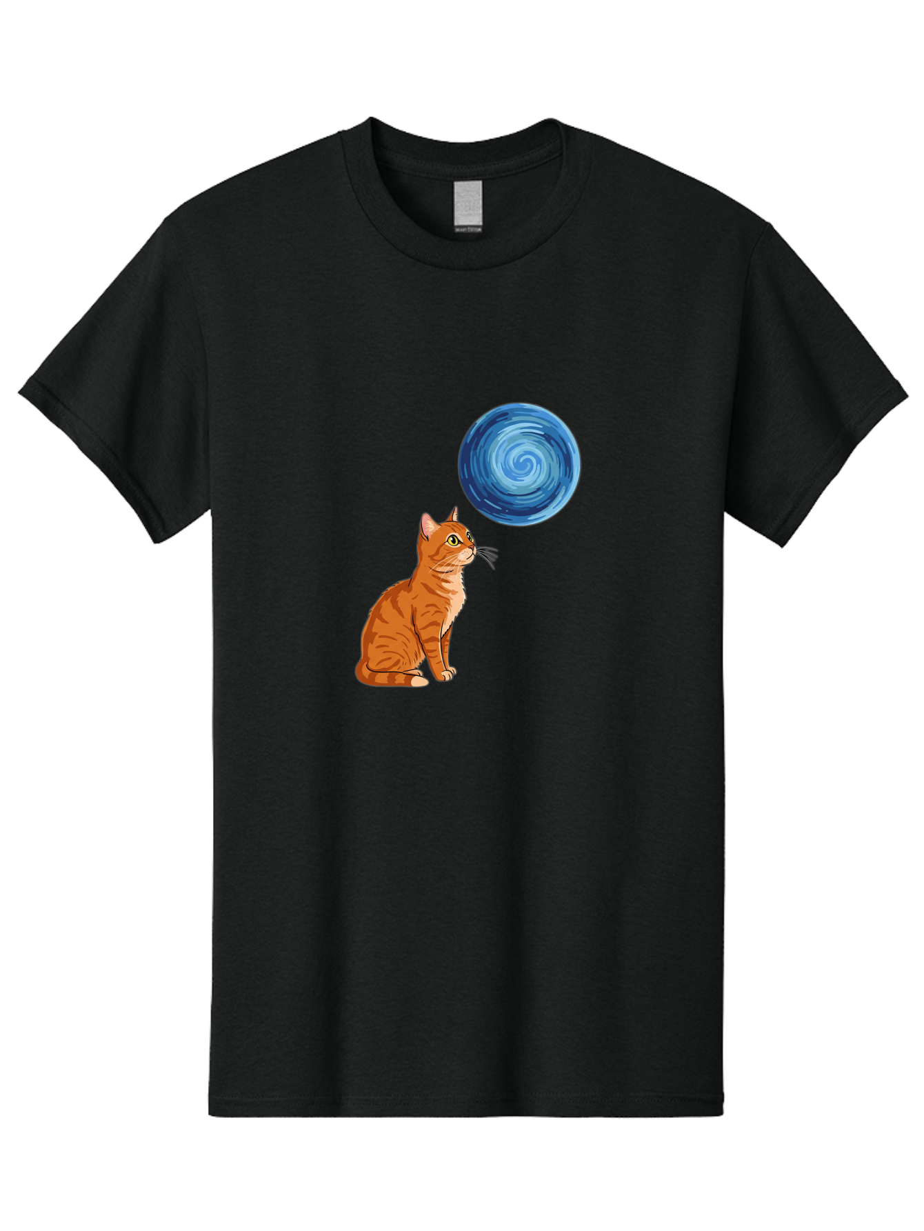 Cat-And-Swirl Men'S Graphic Tee, 100% Cotton, Comfortable Casual Summer Wear, Machine Washable, Vintage Camera, Old Camera, Antique Camera, Black Camera, Classic Photography, Photography Equipment, Nostalgic Device, Film Camera, Camera Art Bai627