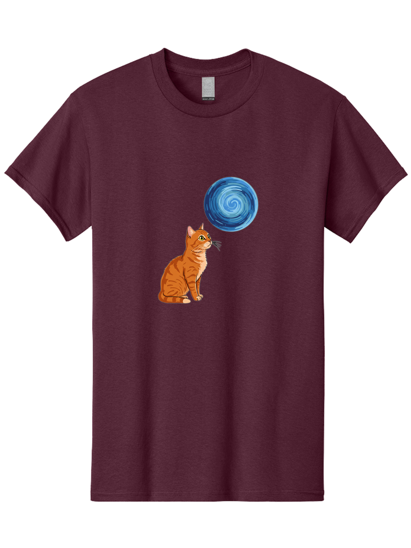 Cat-And-Swirl Men'S Graphic Tee, 100% Cotton, Comfortable Casual Summer Wear, Machine Washable, Vintage Camera, Old Camera, Antique Camera, Black Camera, Classic Photography, Photography Equipment, Nostalgic Device, Film Camera, Camera Art Bai627