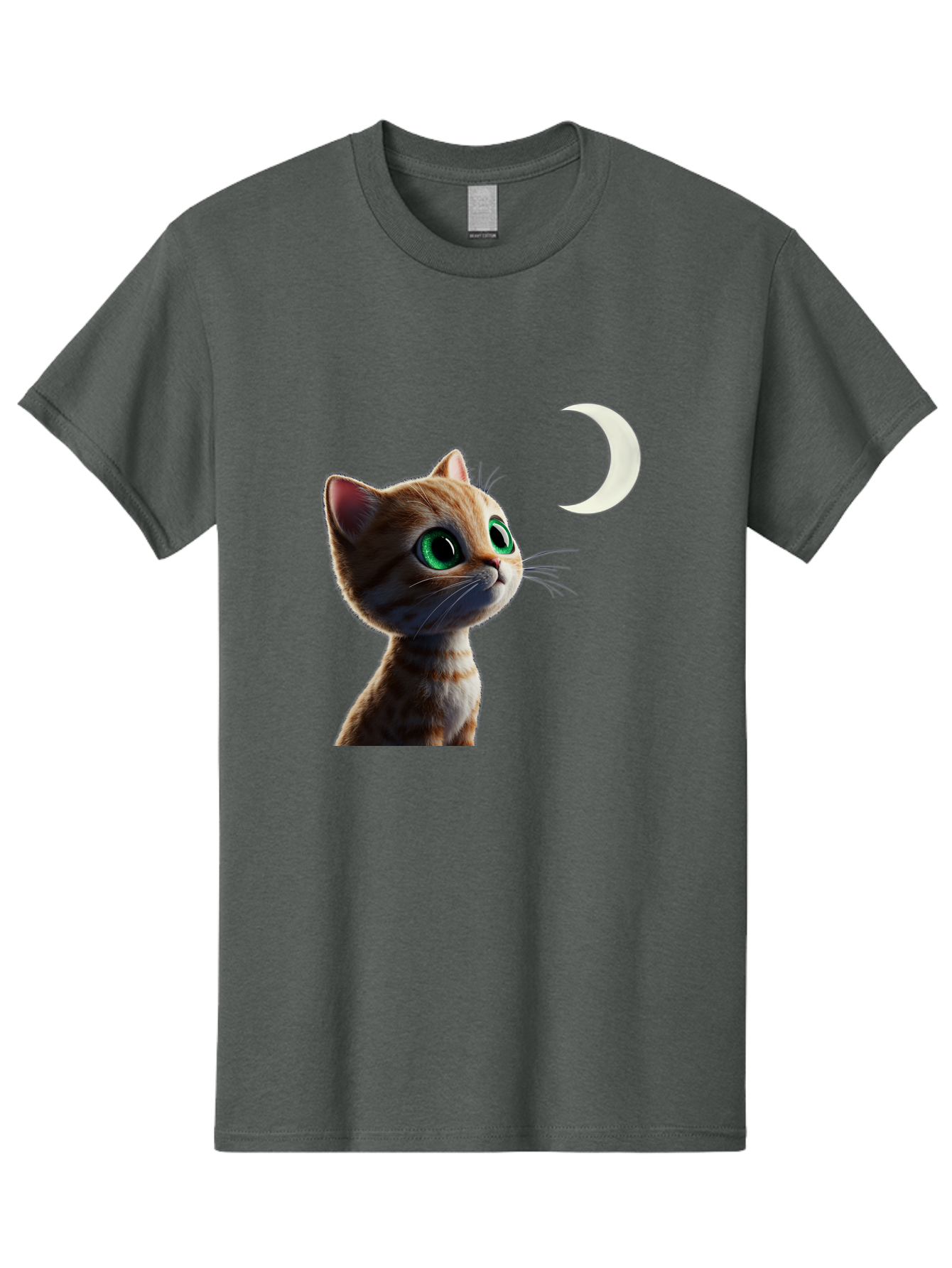 Cat-Gazing-At-Crescent-Moon Men'S Graphic Tee, 100% Cotton, Comfortable Casual Summer Wear, Machine Washable, Vintage Camera, Old Camera, Antique Camera, Black Camera, Classic Photography, Photography Equipment, Nostalgic Device, Film Camera, Bai628