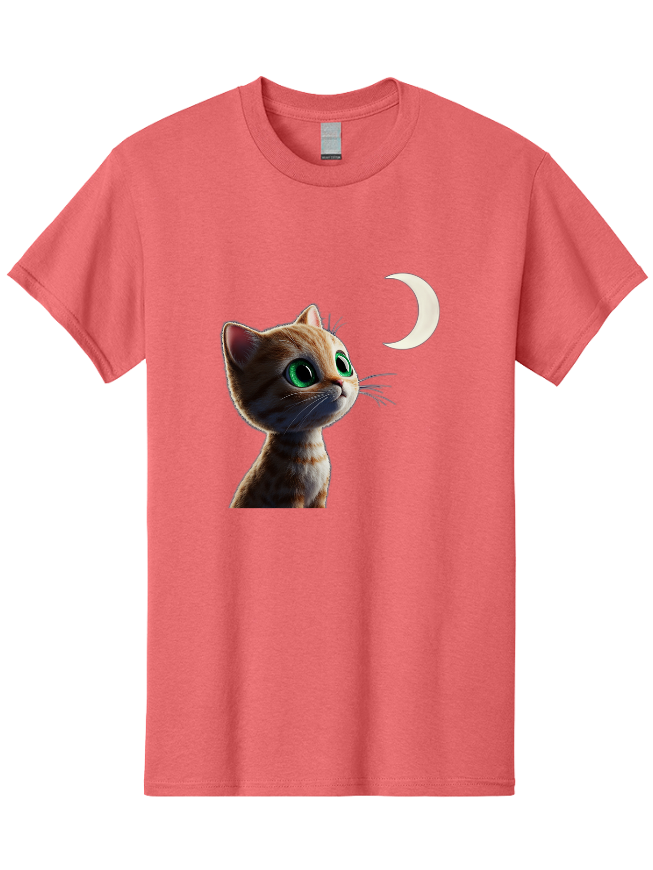 Cat-Gazing-At-Crescent-Moon Men'S Graphic Tee, 100% Cotton, Comfortable Casual Summer Wear, Machine Washable, Vintage Camera, Old Camera, Antique Camera, Black Camera, Classic Photography, Photography Equipment, Nostalgic Device, Film Camera, Bai628