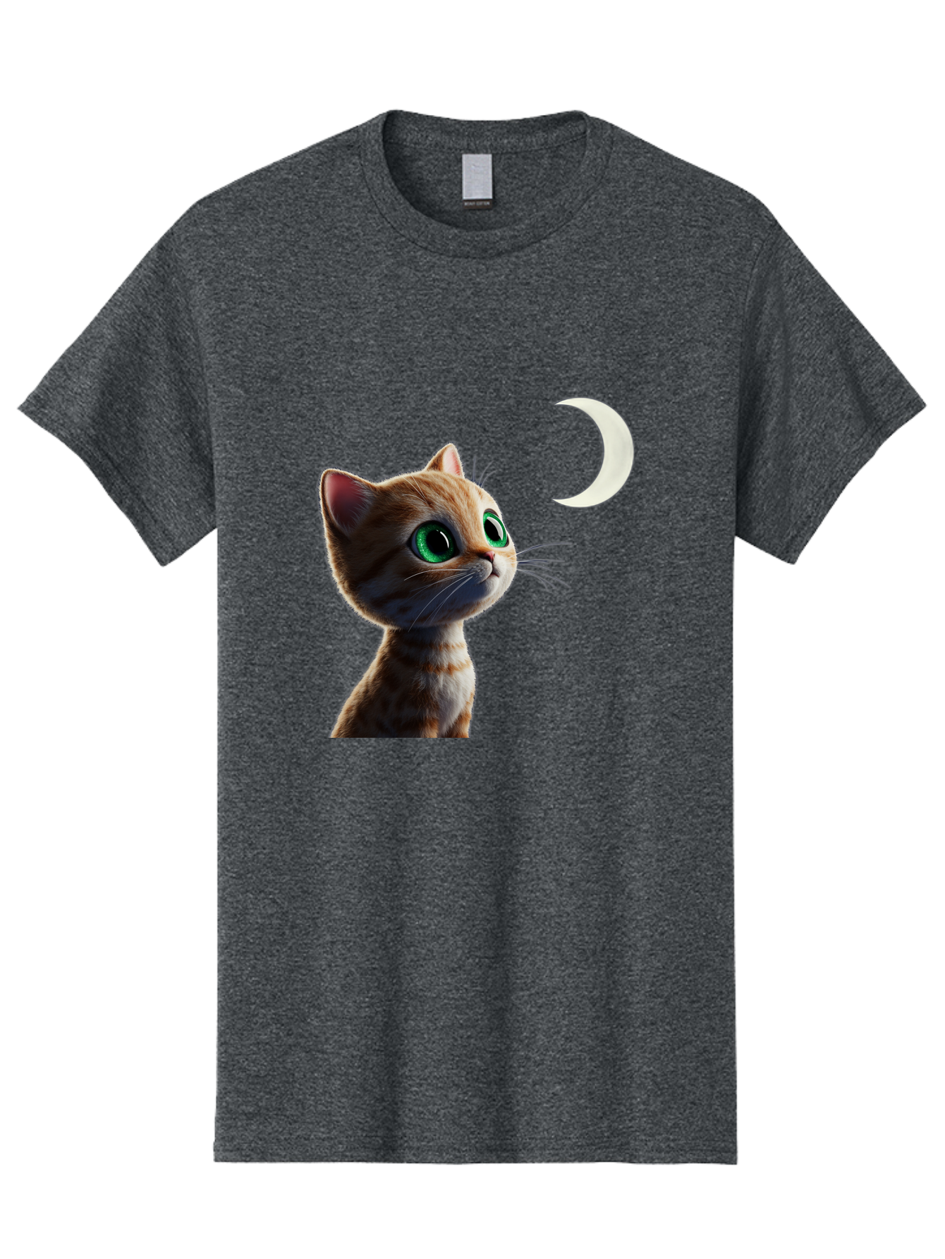 Cat-Gazing-At-Crescent-Moon Men'S Graphic Tee, 100% Cotton, Comfortable Casual Summer Wear, Machine Washable, Vintage Camera, Old Camera, Antique Camera, Black Camera, Classic Photography, Photography Equipment, Nostalgic Device, Film Camera, Bai628
