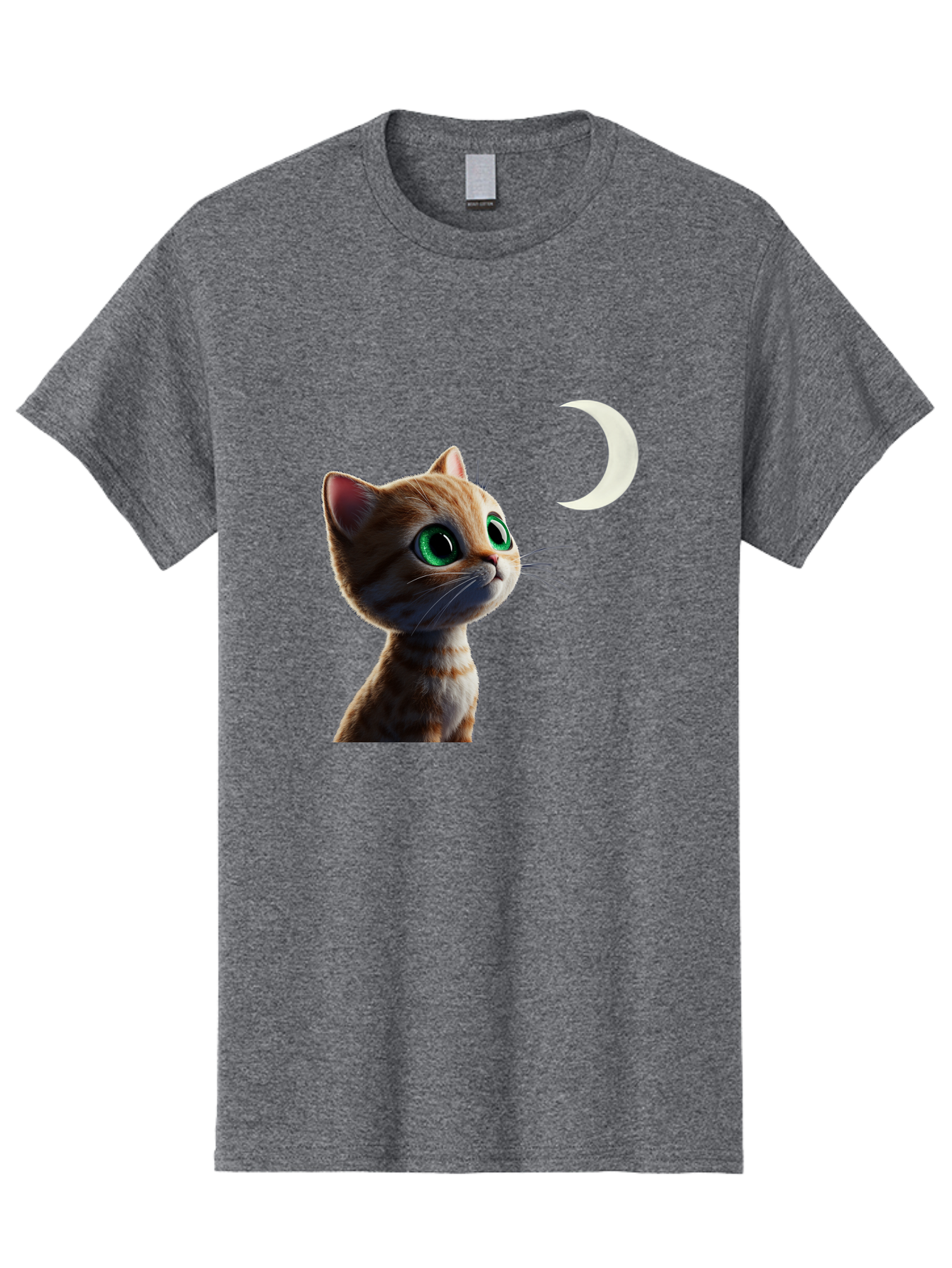 Cat-Gazing-At-Crescent-Moon Men'S Graphic Tee, 100% Cotton, Comfortable Casual Summer Wear, Machine Washable, Vintage Camera, Old Camera, Antique Camera, Black Camera, Classic Photography, Photography Equipment, Nostalgic Device, Film Camera, Bai628