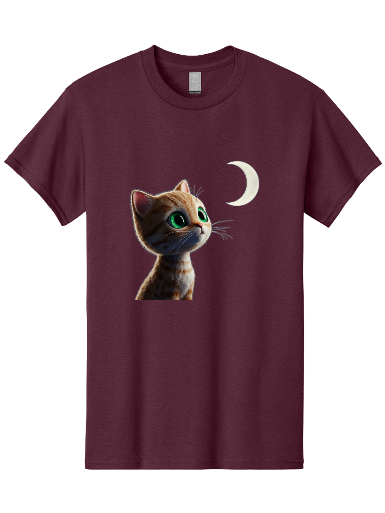 Cat-Gazing-At-Crescent-Moon Men'S Graphic Tee, 100% Cotton, Comfortable Casual Summer Wear, Machine Washable, Vintage Camera, Old Camera, Antique Camera, Black Camera, Classic Photography, Photography Equipment, Nostalgic Device, Film Camera, Bai628