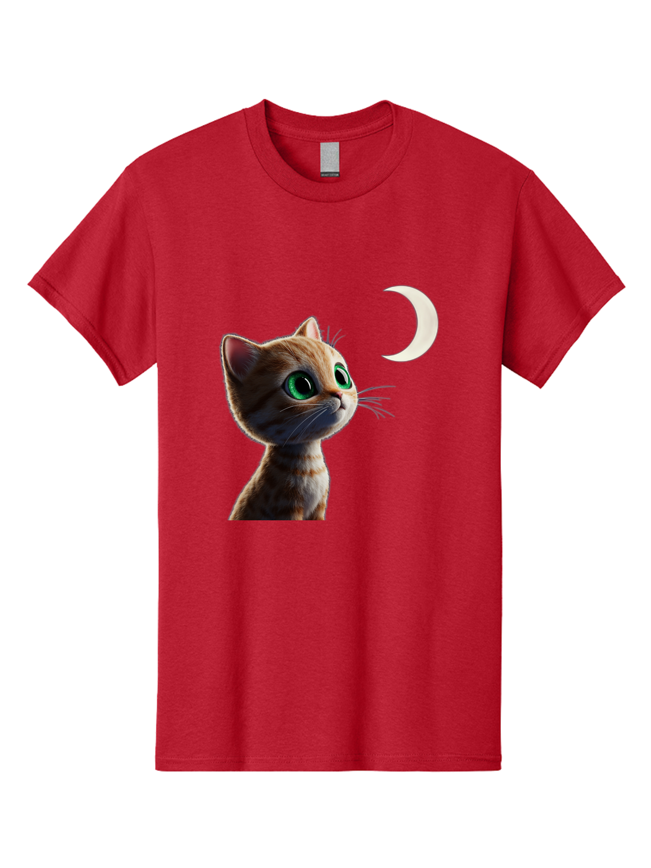 Cat-Gazing-At-Crescent-Moon Men'S Graphic Tee, 100% Cotton, Comfortable Casual Summer Wear, Machine Washable, Vintage Camera, Old Camera, Antique Camera, Black Camera, Classic Photography, Photography Equipment, Nostalgic Device, Film Camera, Bai628