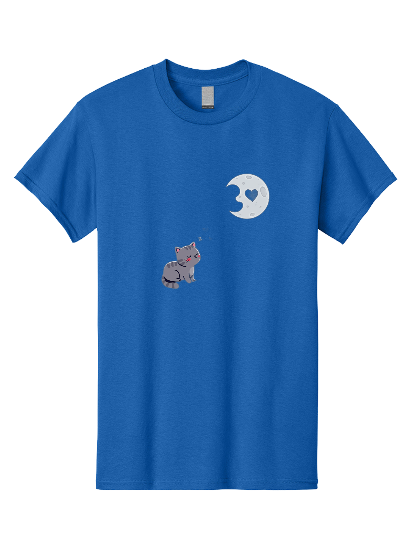 Cat-Gazing-At-Heart-Moon Men'S Graphic Tee, 100% Cotton, Comfortable Casual Summer Wear, Machine Washable, Vintage Camera, Old Camera, Antique Camera, Black Camera, Classic Photography, Photography Equipment, Nostalgic Device, Film Camera, Bai629