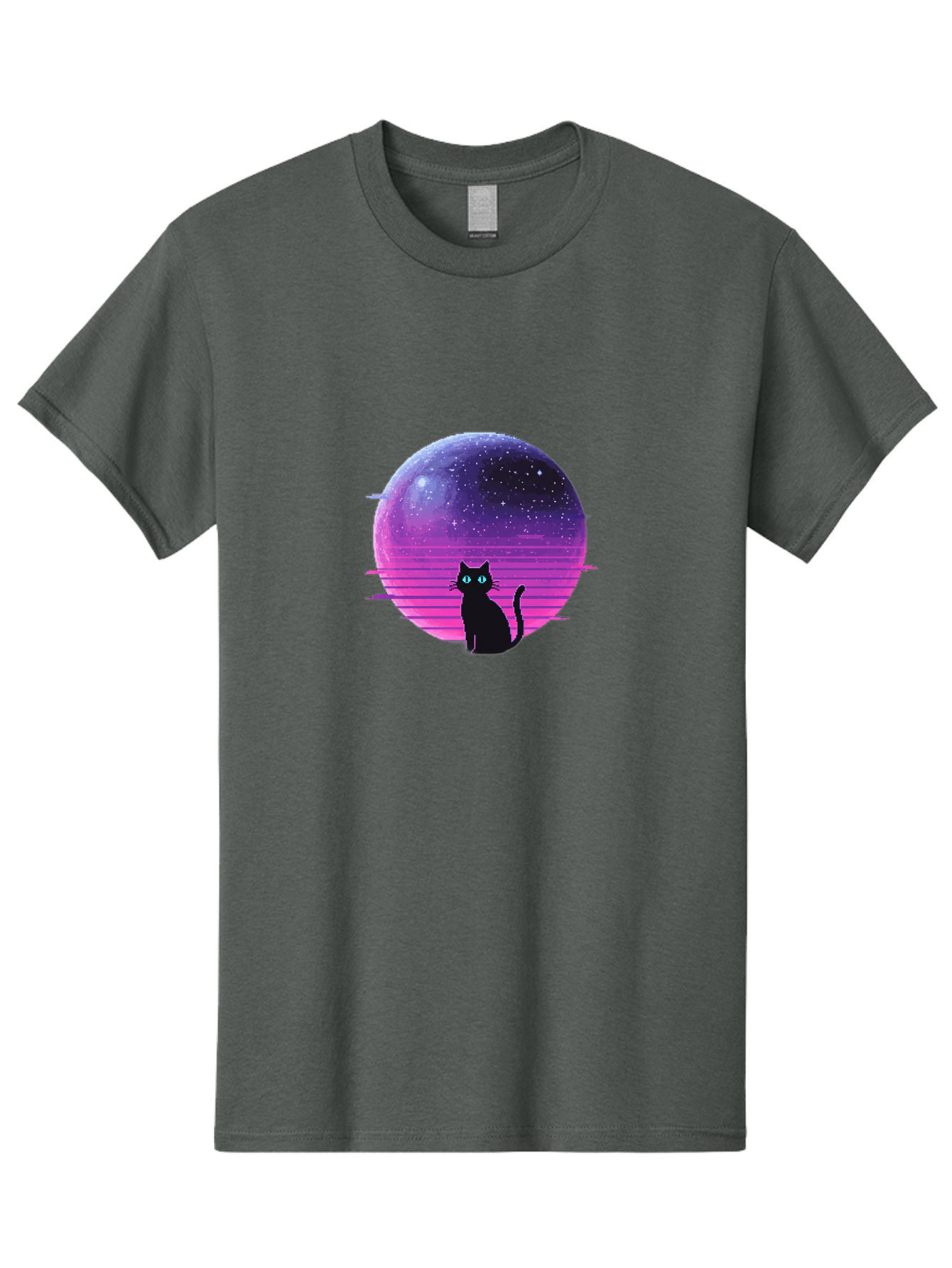 Cat-In-Retro-Sunset Men'S Graphic Tee, 100% Cotton, Comfortable Casual Summer Wear, Machine Washable, Vintage Camera, Old Camera, Antique Camera, Black Camera, Classic Photography, Photography Equipment, Nostalgic Device, Film Camera, Bai631