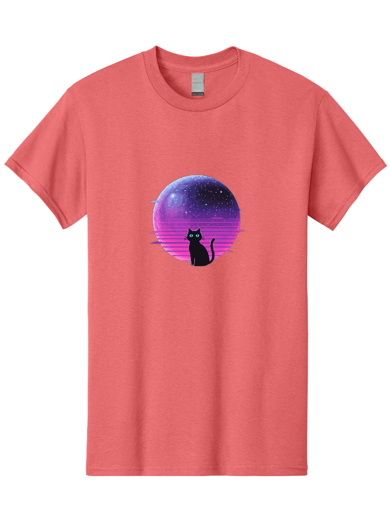 Cat-In-Retro-Sunset Men'S Graphic Tee, 100% Cotton, Comfortable Casual Summer Wear, Machine Washable, Vintage Camera, Old Camera, Antique Camera, Black Camera, Classic Photography, Photography Equipment, Nostalgic Device, Film Camera, Bai631
