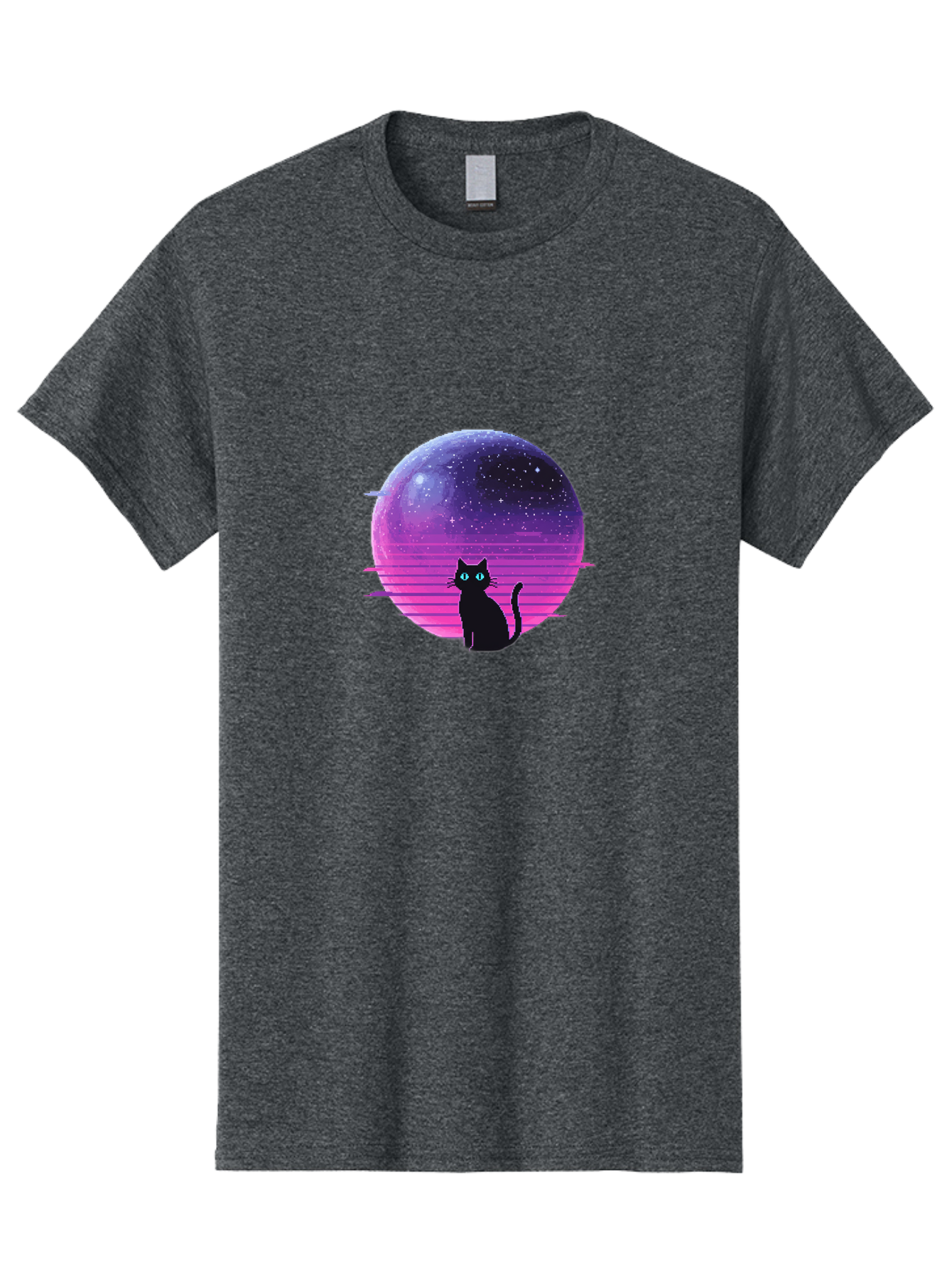 Cat-In-Retro-Sunset Men'S Graphic Tee, 100% Cotton, Comfortable Casual Summer Wear, Machine Washable, Vintage Camera, Old Camera, Antique Camera, Black Camera, Classic Photography, Photography Equipment, Nostalgic Device, Film Camera, Bai631
