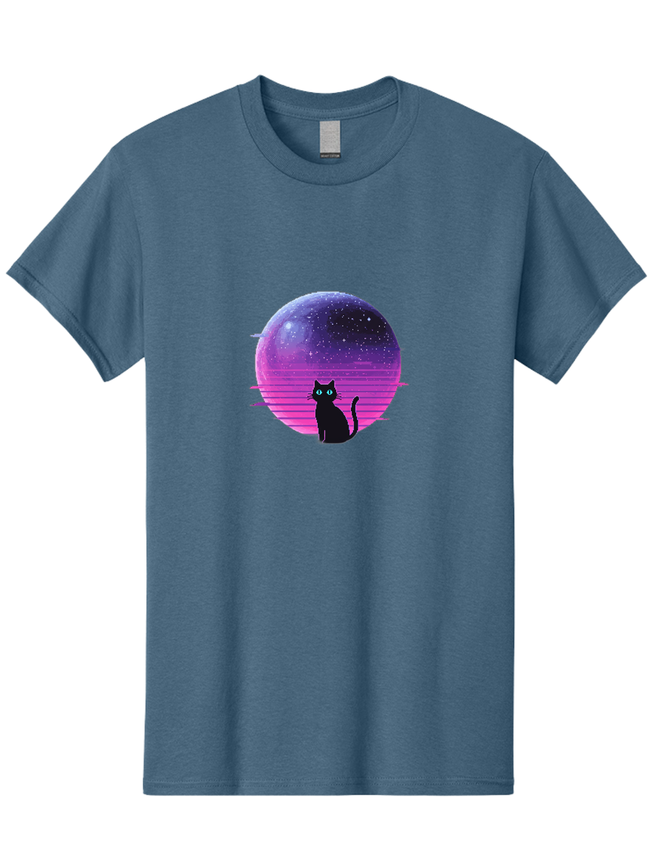 Cat-In-Retro-Sunset Men'S Graphic Tee, 100% Cotton, Comfortable Casual Summer Wear, Machine Washable, Vintage Camera, Old Camera, Antique Camera, Black Camera, Classic Photography, Photography Equipment, Nostalgic Device, Film Camera, Bai631
