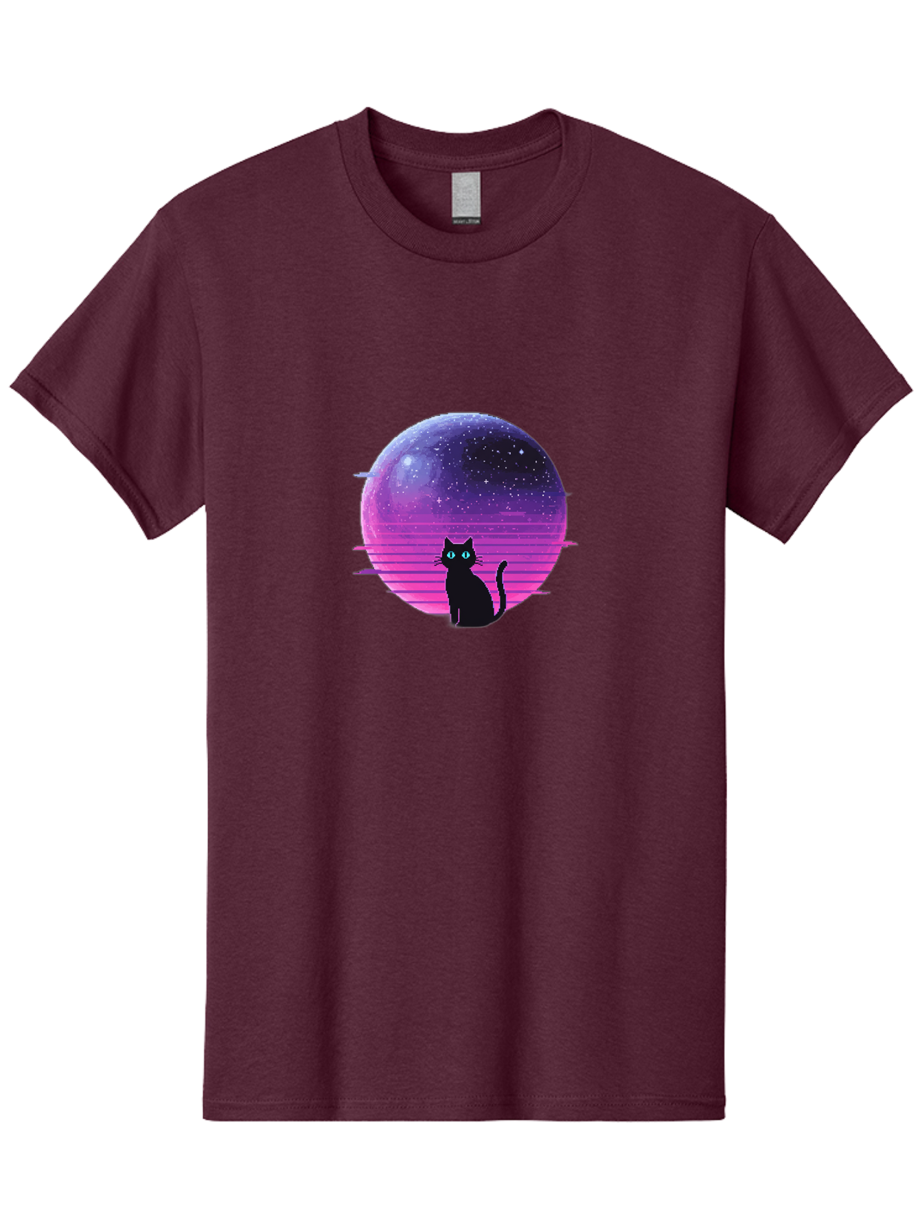 Cat-In-Retro-Sunset Men'S Graphic Tee, 100% Cotton, Comfortable Casual Summer Wear, Machine Washable, Vintage Camera, Old Camera, Antique Camera, Black Camera, Classic Photography, Photography Equipment, Nostalgic Device, Film Camera, Bai631