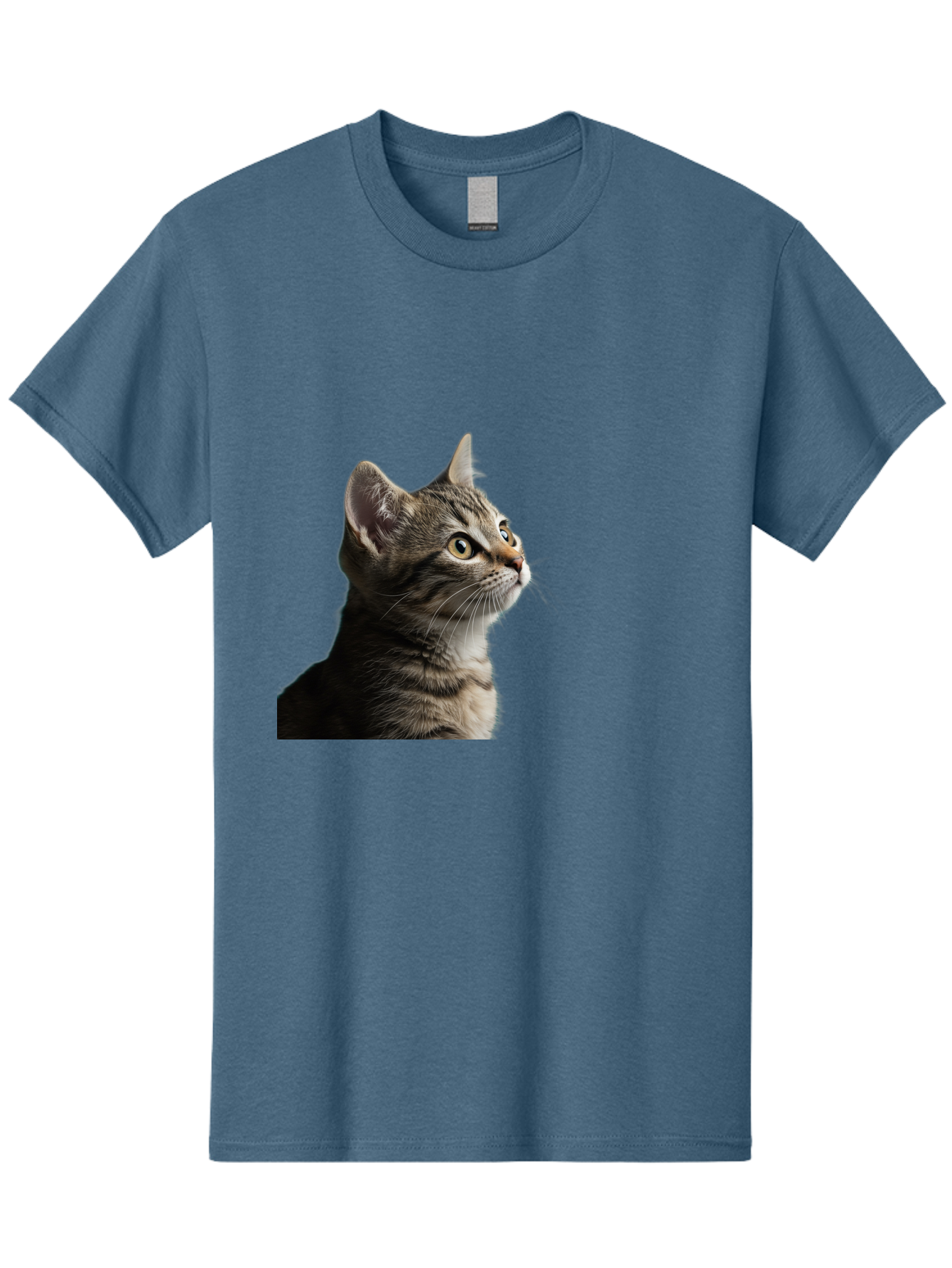Cat-Looking-Up Men'S Graphic Tee, 100% Cotton, Comfortable Casual Summer Wear, Machine Washable, Vintage Camera, Old Camera, Antique Camera, Black Camera, Classic Photography, Photography Equipment, Nostalgic Device, Film Camera, Camera Art Bai633