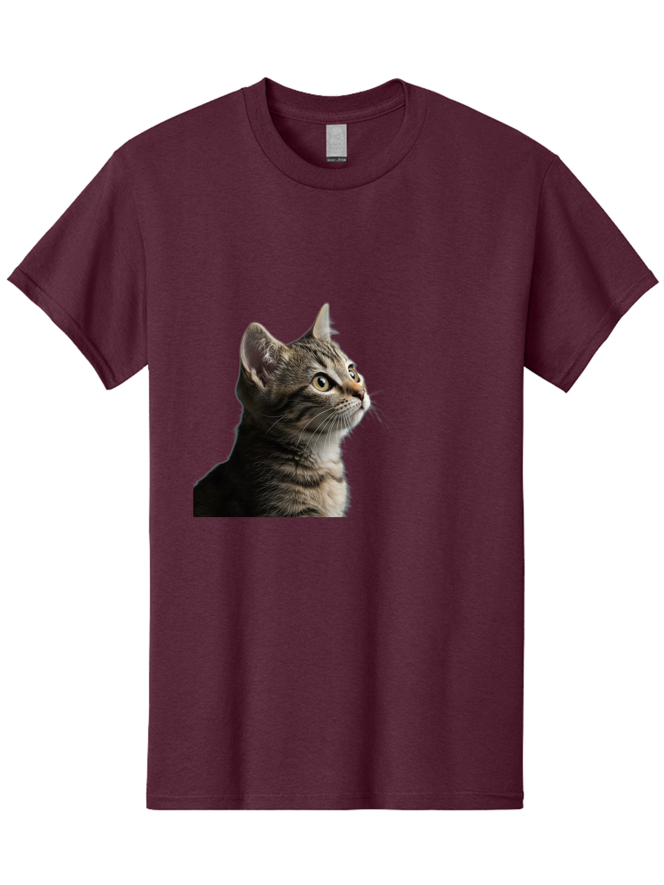 Cat-Looking-Up Men'S Graphic Tee, 100% Cotton, Comfortable Casual Summer Wear, Machine Washable, Vintage Camera, Old Camera, Antique Camera, Black Camera, Classic Photography, Photography Equipment, Nostalgic Device, Film Camera, Camera Art Bai633
