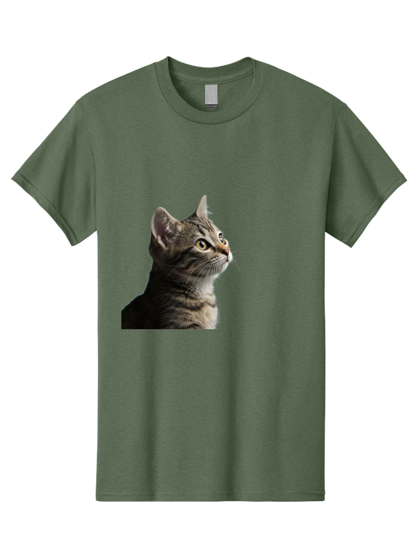 Cat-Looking-Up Men'S Graphic Tee, 100% Cotton, Comfortable Casual Summer Wear, Machine Washable, Vintage Camera, Old Camera, Antique Camera, Black Camera, Classic Photography, Photography Equipment, Nostalgic Device, Film Camera, Camera Art Bai633