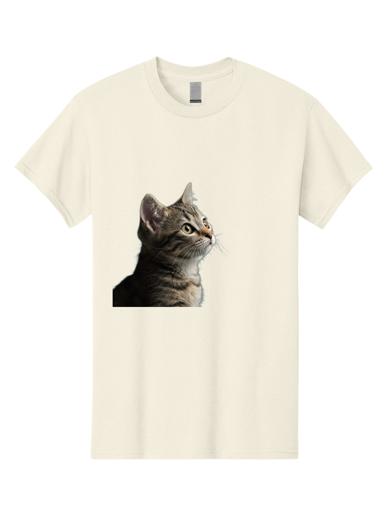 Cat-Looking-Up Men'S Graphic Tee, 100% Cotton, Comfortable Casual Summer Wear, Machine Washable, Vintage Camera, Old Camera, Antique Camera, Black Camera, Classic Photography, Photography Equipment, Nostalgic Device, Film Camera, Camera Art Bai633
