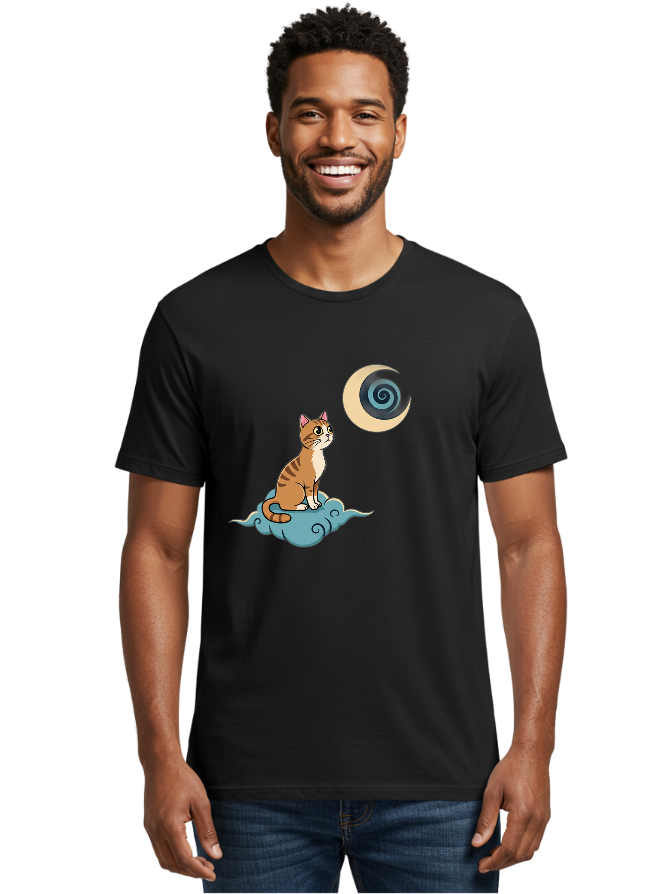 Cat-On-Cloud Men'S Graphic Tee, 100% Cotton, Comfortable Casual Summer Wear, Machine Washable, Vintage Camera, Old Camera, Antique Camera, Black Camera, Classic Photography, Photography Equipment, Nostalgic Device, Film Camera, Camera Art Bai636