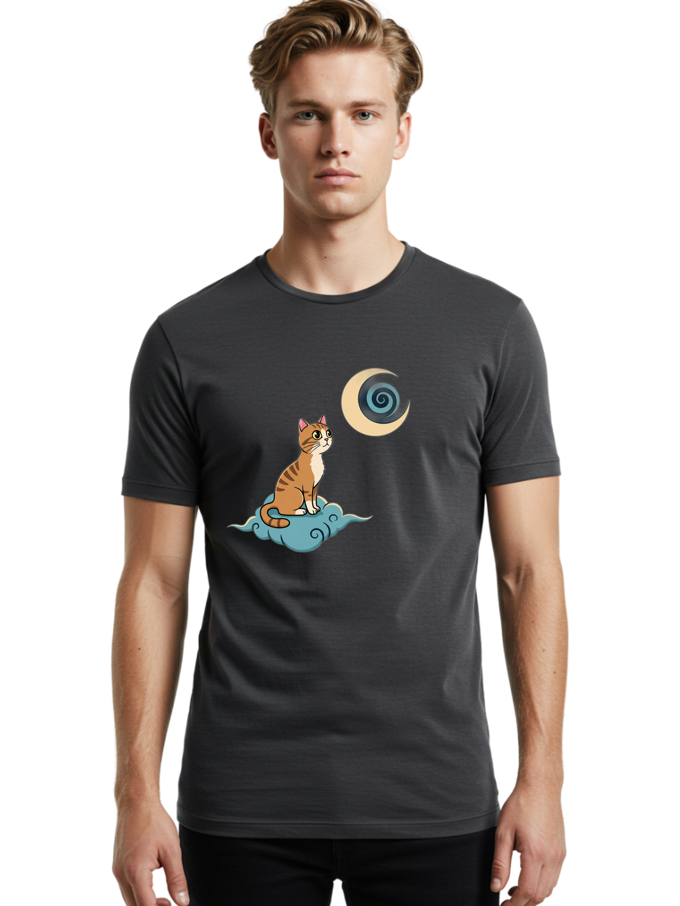 Cat-On-Cloud Men'S Graphic Tee, 100% Cotton, Comfortable Casual Summer Wear, Machine Washable, Vintage Camera, Old Camera, Antique Camera, Black Camera, Classic Photography, Photography Equipment, Nostalgic Device, Film Camera, Camera Art Bai636