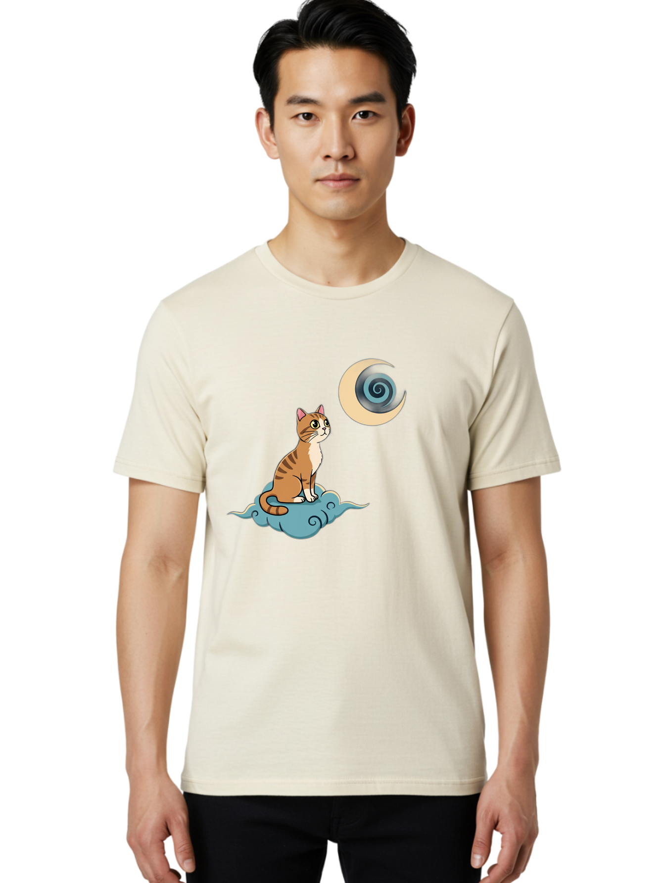 Cat-On-Cloud Men'S Graphic Tee, 100% Cotton, Comfortable Casual Summer Wear, Machine Washable, Vintage Camera, Old Camera, Antique Camera, Black Camera, Classic Photography, Photography Equipment, Nostalgic Device, Film Camera, Camera Art Bai636