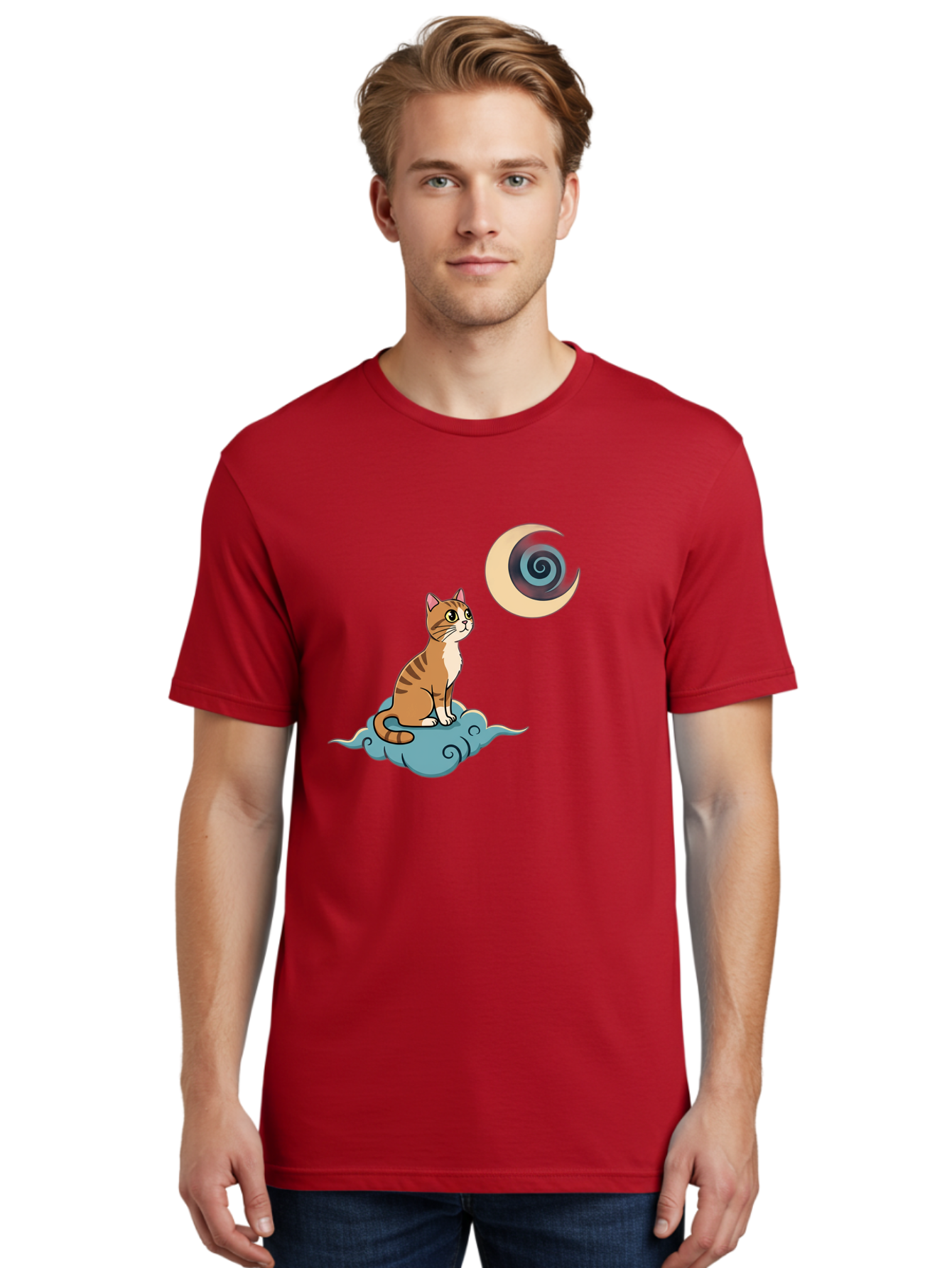 Cat-On-Cloud Men'S Graphic Tee, 100% Cotton, Comfortable Casual Summer Wear, Machine Washable, Vintage Camera, Old Camera, Antique Camera, Black Camera, Classic Photography, Photography Equipment, Nostalgic Device, Film Camera, Camera Art Bai636