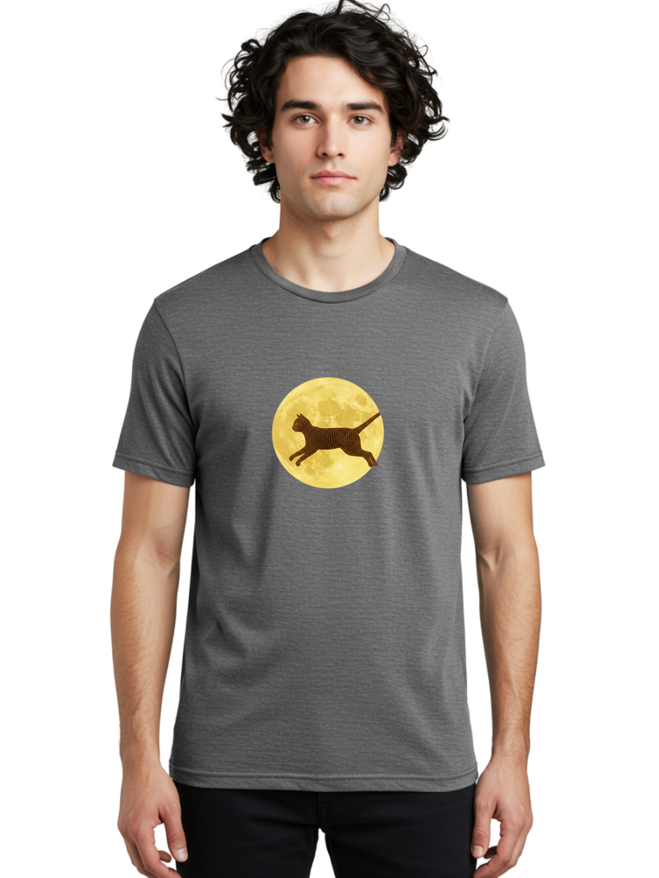 Cat-On-Moon Men'S Graphic Tee, 100% Cotton, Comfortable Casual Summer Wear, Machine Washable, Vintage Camera, Old Camera, Antique Camera, Black Camera, Classic Photography, Photography Equipment, Nostalgic Device, Film Camera, Camera Art Bai637