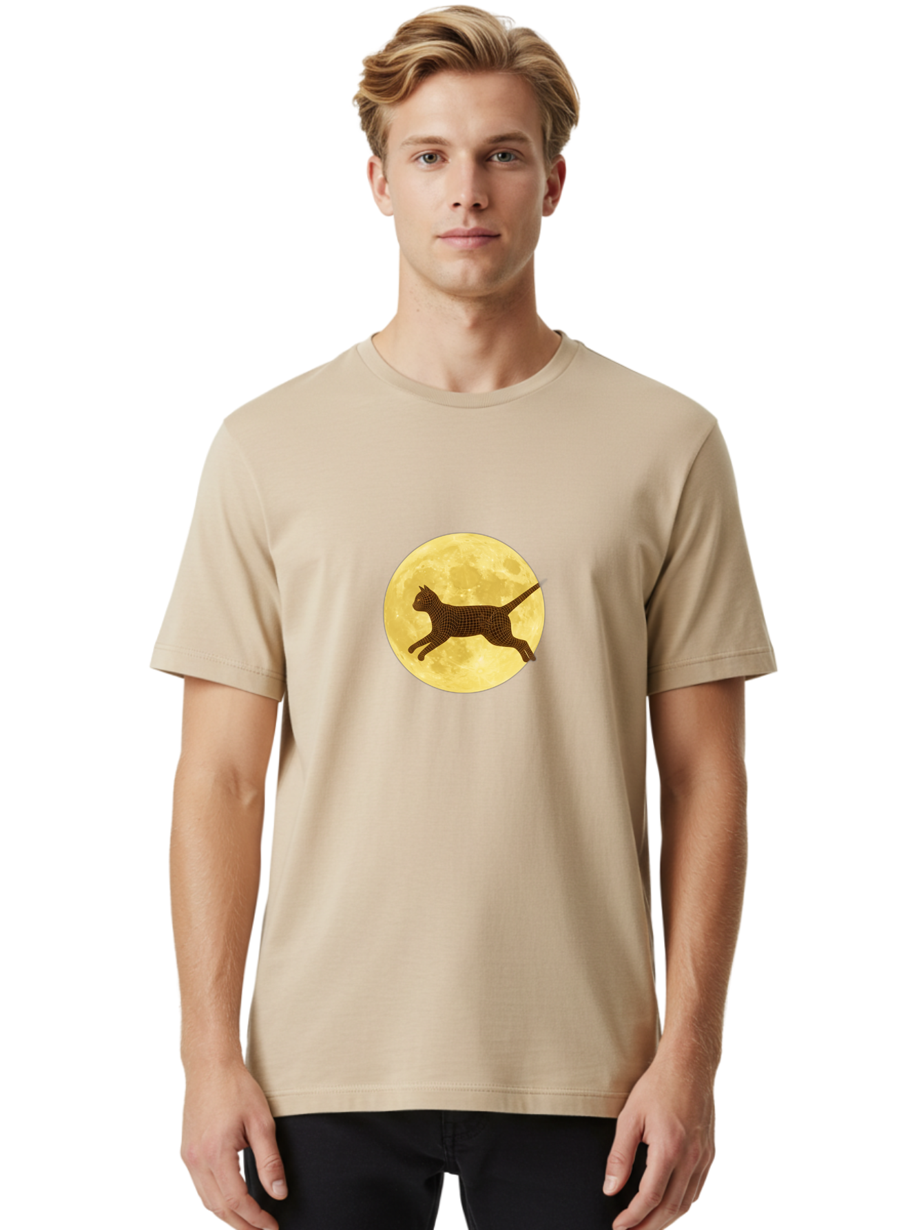 Cat-On-Moon Men'S Graphic Tee, 100% Cotton, Comfortable Casual Summer Wear, Machine Washable, Vintage Camera, Old Camera, Antique Camera, Black Camera, Classic Photography, Photography Equipment, Nostalgic Device, Film Camera, Camera Art Bai637