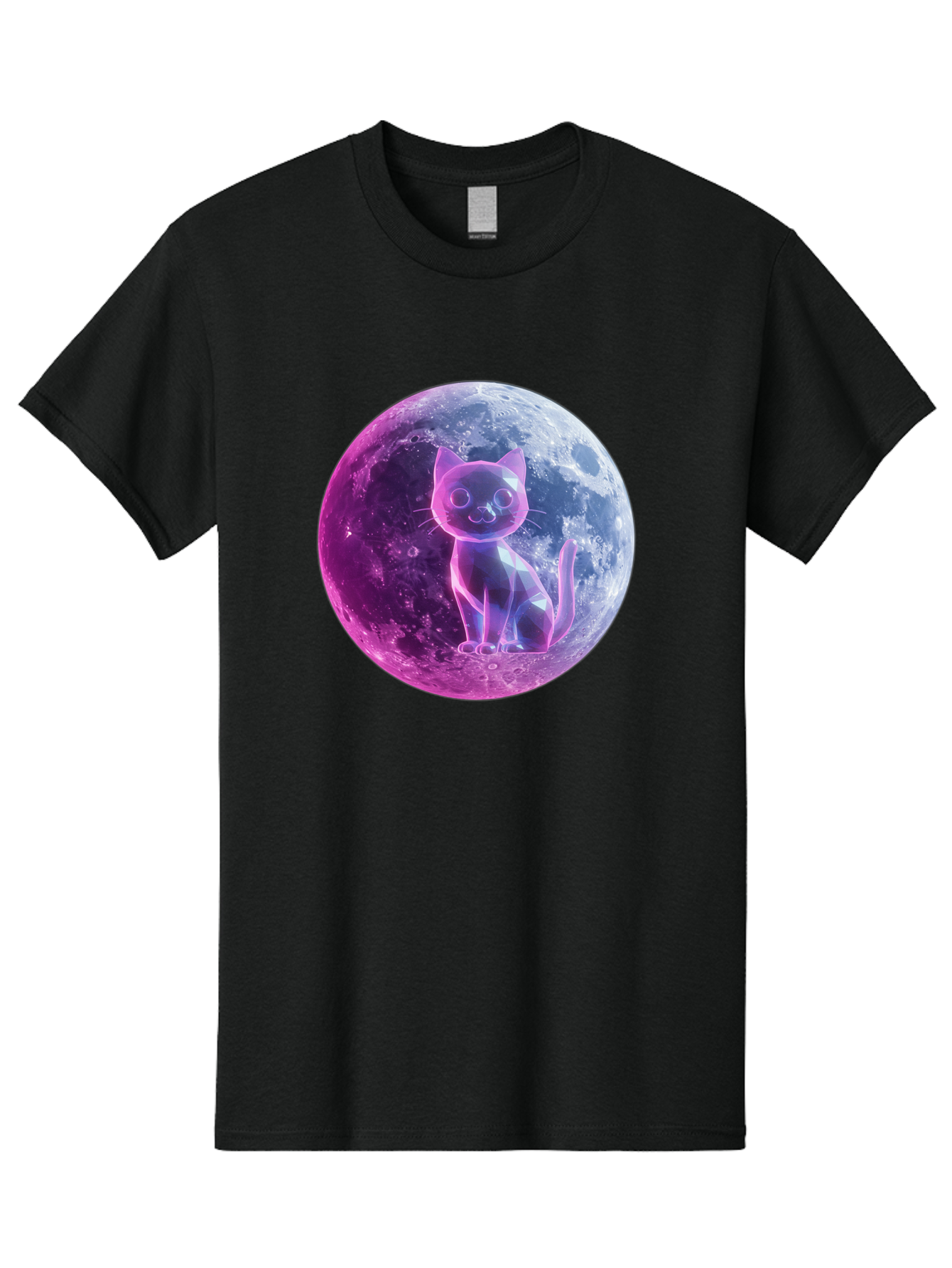 Cat-On-The-Moon-1 Men'S Graphic Tee, 100% Cotton, Comfortable Casual Summer Wear, Machine Washable, Vintage Camera, Old Camera, Antique Camera, Black Camera, Classic Photography, Photography Equipment, Nostalgic Device, Film Camera, Camera Art Bai638