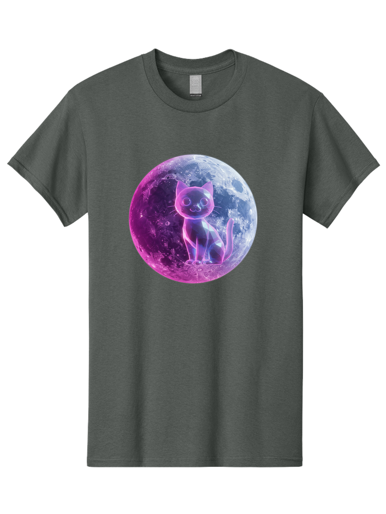 Cat-On-The-Moon-1 Men'S Graphic Tee, 100% Cotton, Comfortable Casual Summer Wear, Machine Washable, Vintage Camera, Old Camera, Antique Camera, Black Camera, Classic Photography, Photography Equipment, Nostalgic Device, Film Camera, Camera Art Bai638