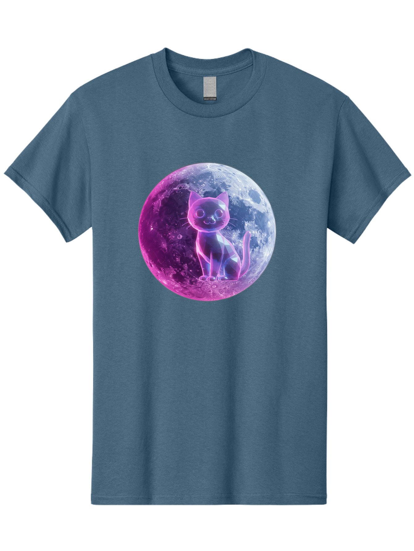 Cat-On-The-Moon-1 Men'S Graphic Tee, 100% Cotton, Comfortable Casual Summer Wear, Machine Washable, Vintage Camera, Old Camera, Antique Camera, Black Camera, Classic Photography, Photography Equipment, Nostalgic Device, Film Camera, Camera Art Bai638