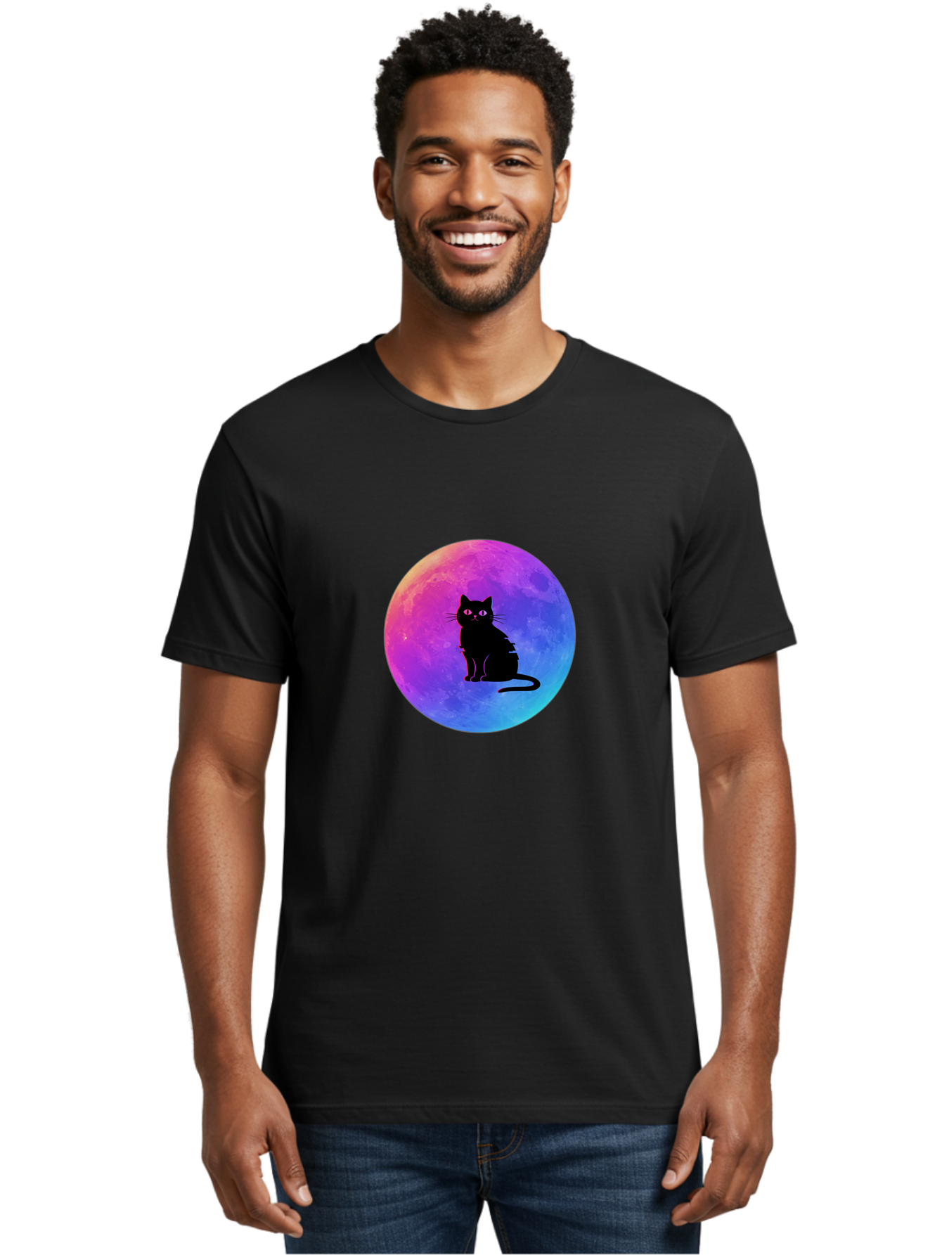 Cat-On-The-Moon Men'S Graphic Tee, 100% Cotton, Comfortable Casual Summer Wear, Machine Washable, Vintage Camera, Old Camera, Antique Camera, Black Camera, Classic Photography, Photography Equipment, Nostalgic Device, Film Camera, Camera Art Bai639