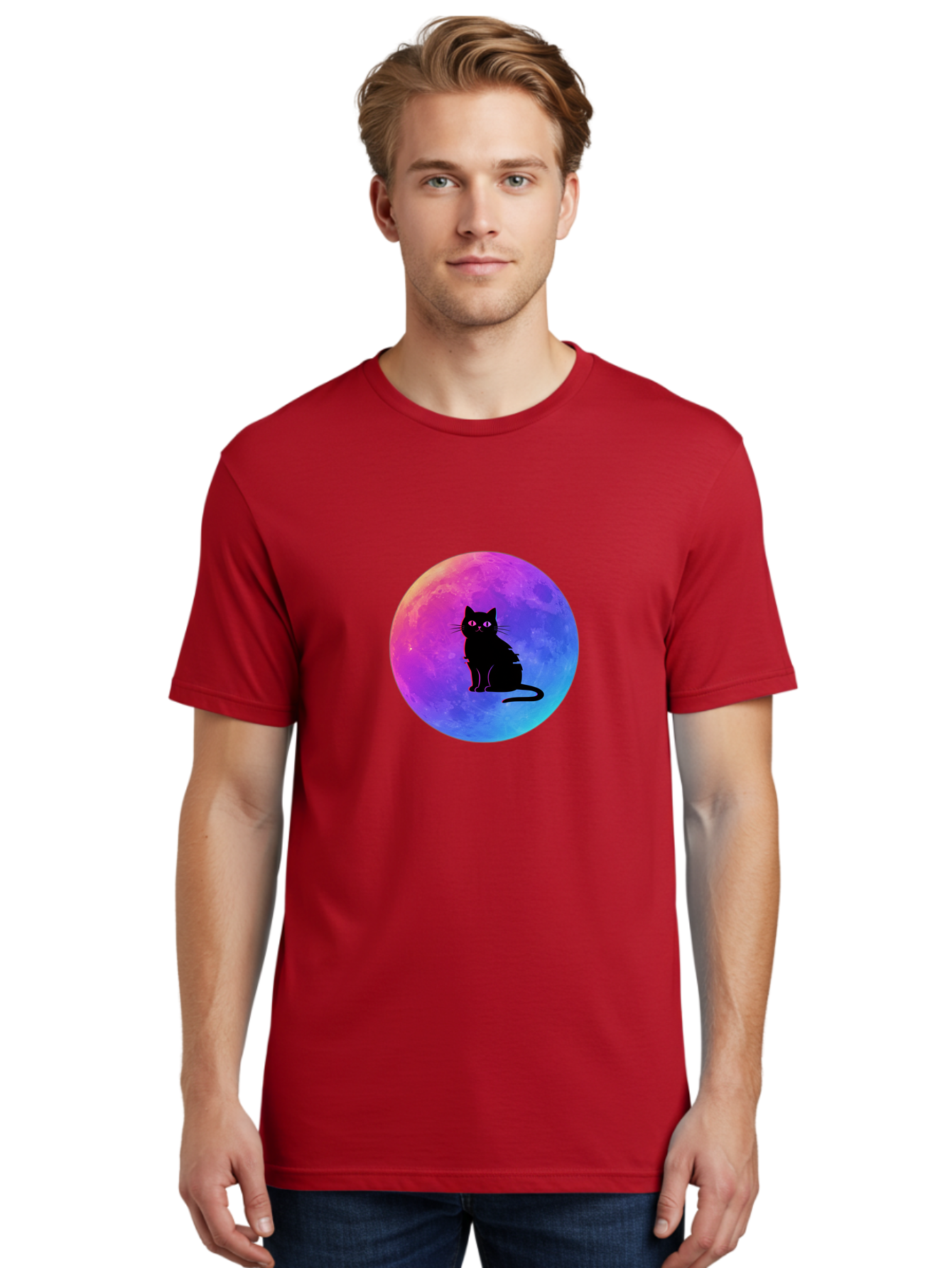 Cat-On-The-Moon Men'S Graphic Tee, 100% Cotton, Comfortable Casual Summer Wear, Machine Washable, Vintage Camera, Old Camera, Antique Camera, Black Camera, Classic Photography, Photography Equipment, Nostalgic Device, Film Camera, Camera Art Bai639