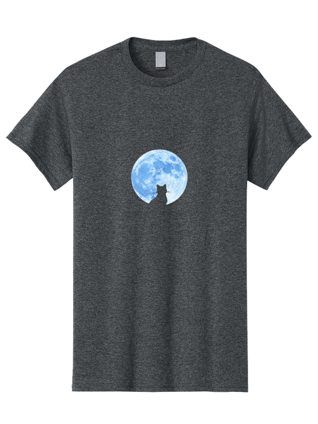 Cat-Silhouette-Moon-2 Men'S Graphic Tee, 100% Cotton, Comfortable Casual Summer Wear, Machine Washable, Vintage Camera, Old Camera, Antique Camera, Black Camera, Classic Photography, Photography Equipment, Nostalgic Device, Film Camera, Bai642