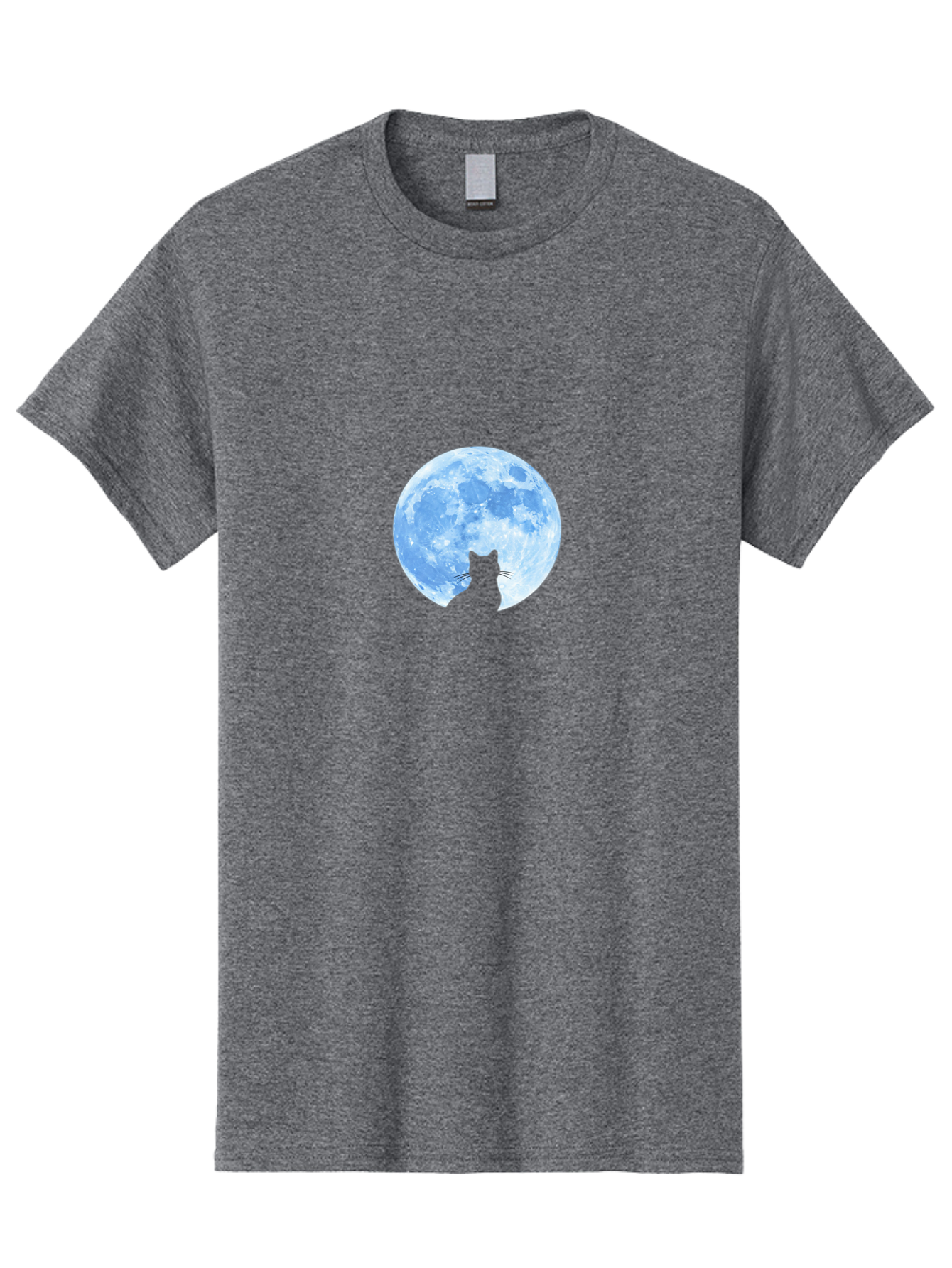 Cat-Silhouette-Moon-2 Men'S Graphic Tee, 100% Cotton, Comfortable Casual Summer Wear, Machine Washable, Vintage Camera, Old Camera, Antique Camera, Black Camera, Classic Photography, Photography Equipment, Nostalgic Device, Film Camera, Bai642