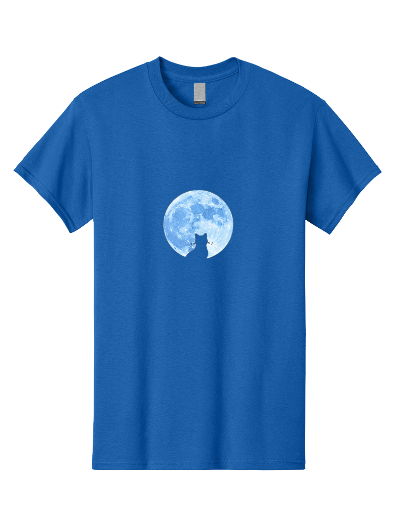 Cat-Silhouette-Moon-2 Men'S Graphic Tee, 100% Cotton, Comfortable Casual Summer Wear, Machine Washable, Vintage Camera, Old Camera, Antique Camera, Black Camera, Classic Photography, Photography Equipment, Nostalgic Device, Film Camera, Bai642