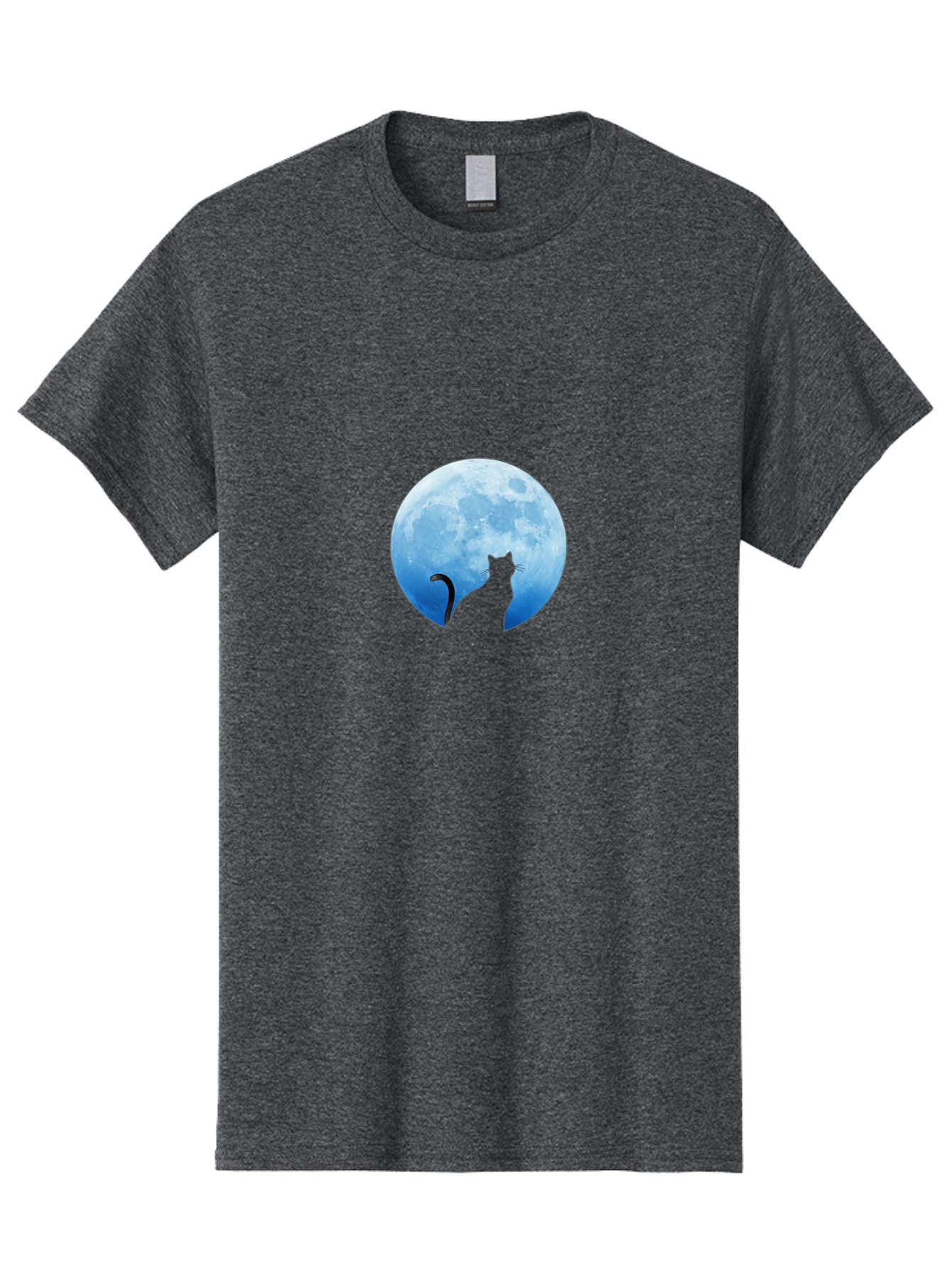 Cat-Silhouette-Moon Men'S Graphic Tee, 100% Cotton, Comfortable Casual Summer Wear, Machine Washable, Vintage Camera, Old Camera, Antique Camera, Black Camera, Classic Photography, Photography Equipment, Nostalgic Device, Film Camera, Bai643