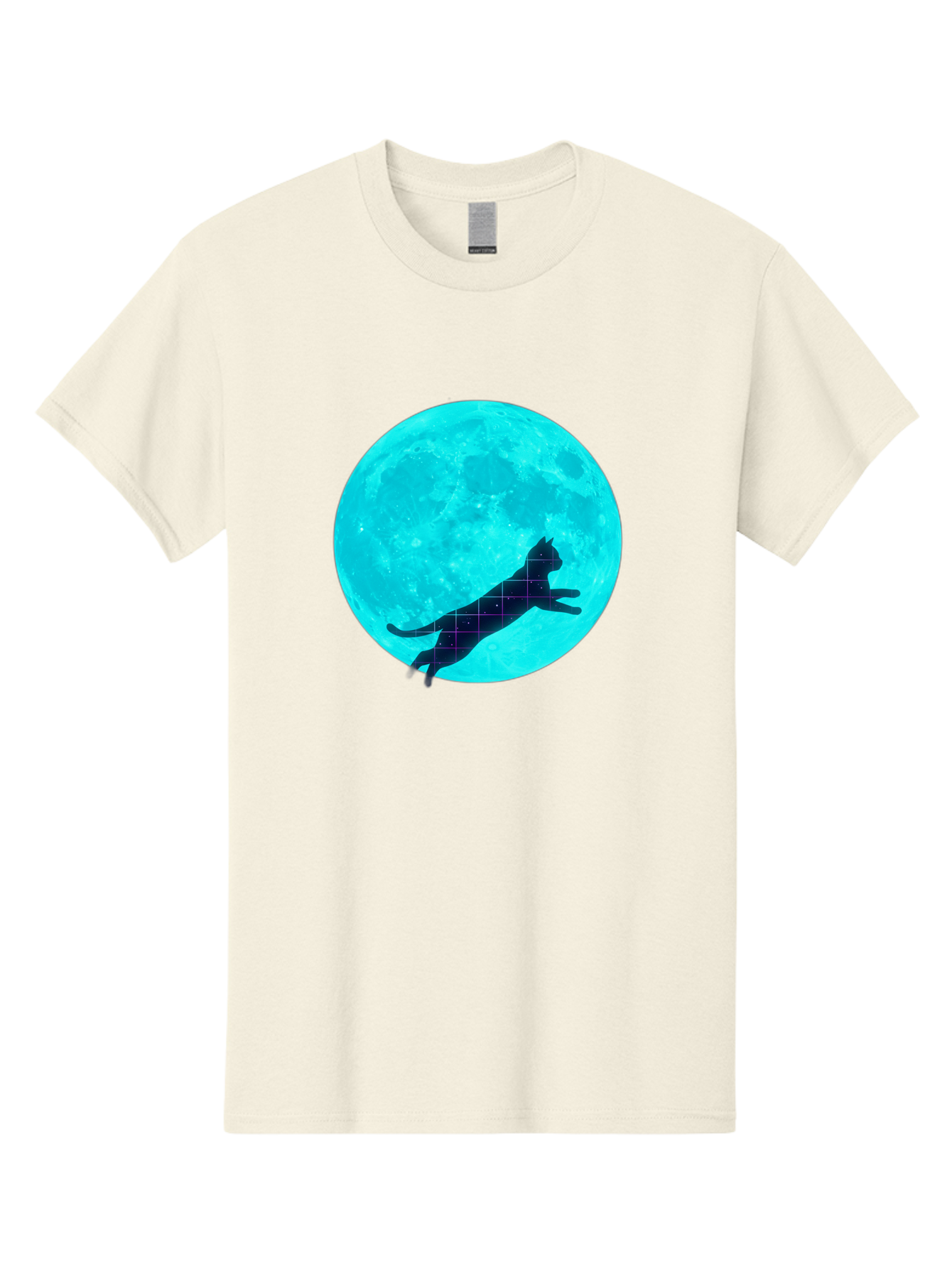 Cat-Silhouette-On-Moon Men'S Graphic Tee, 100% Cotton, Comfortable Casual Summer Wear, Machine Washable, Vintage Camera, Old Camera, Antique Camera, Black Camera, Classic Photography, Photography Equipment, Nostalgic Device, Film Camera, Bai644