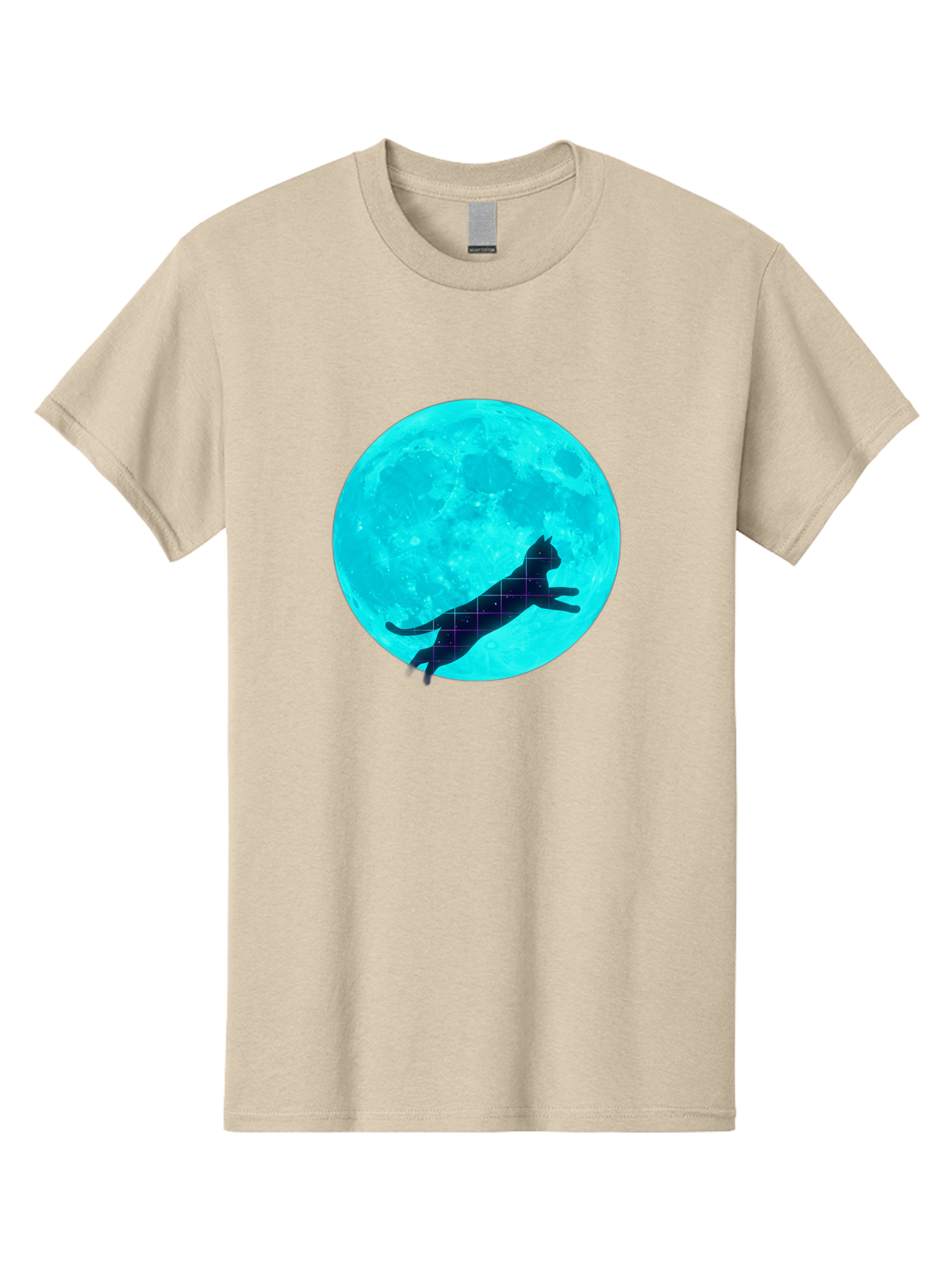 Cat-Silhouette-On-Moon Men'S Graphic Tee, 100% Cotton, Comfortable Casual Summer Wear, Machine Washable, Vintage Camera, Old Camera, Antique Camera, Black Camera, Classic Photography, Photography Equipment, Nostalgic Device, Film Camera, Bai644