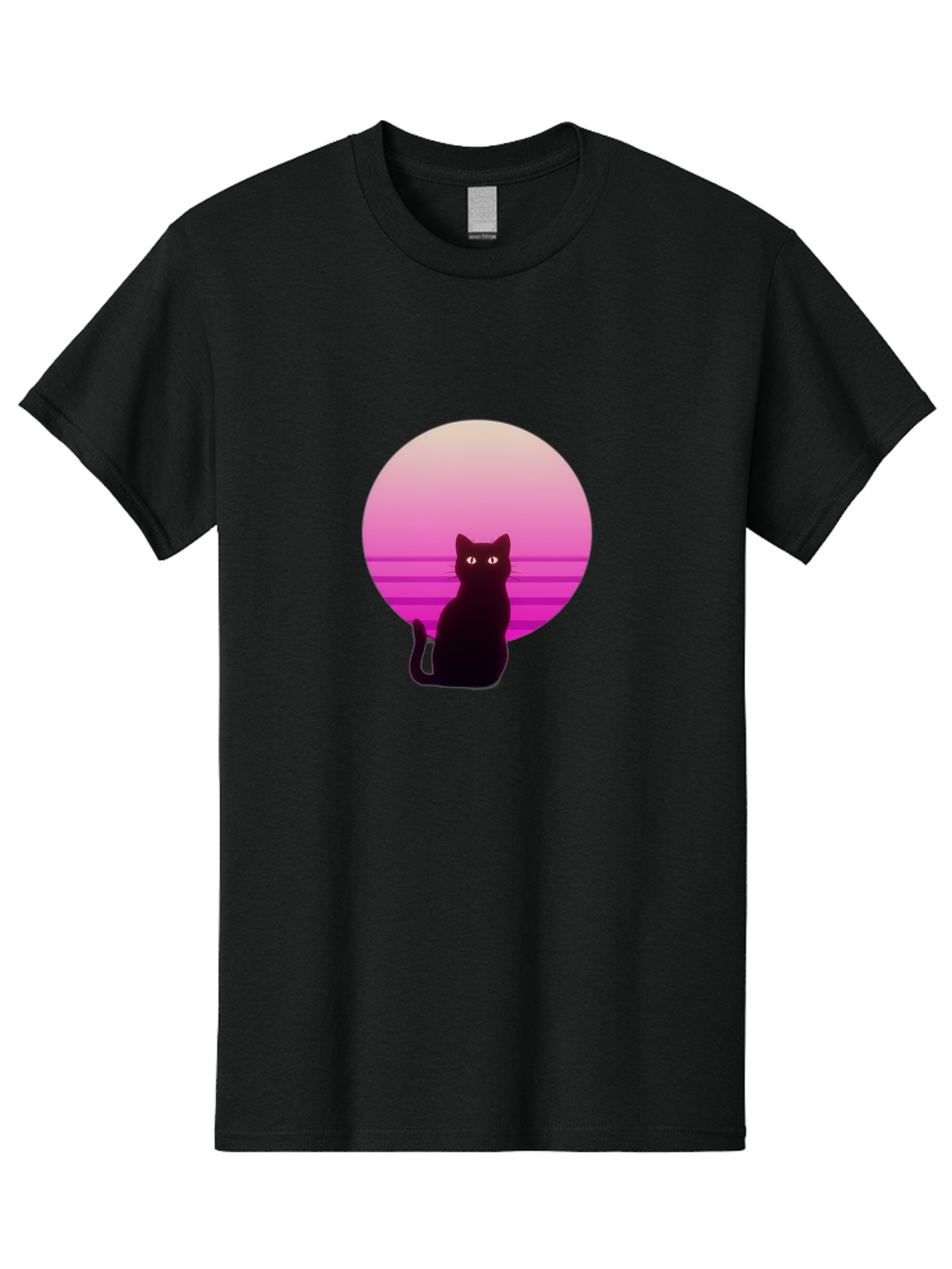 Cat-Silhouette Men'S Graphic Tee, 100% Cotton, Comfortable Casual Summer Wear, Machine Washable, Vintage Camera, Old Camera, Antique Camera, Black Camera, Classic Photography, Photography Equipment, Nostalgic Device, Film Camera, Camera Art Bai645