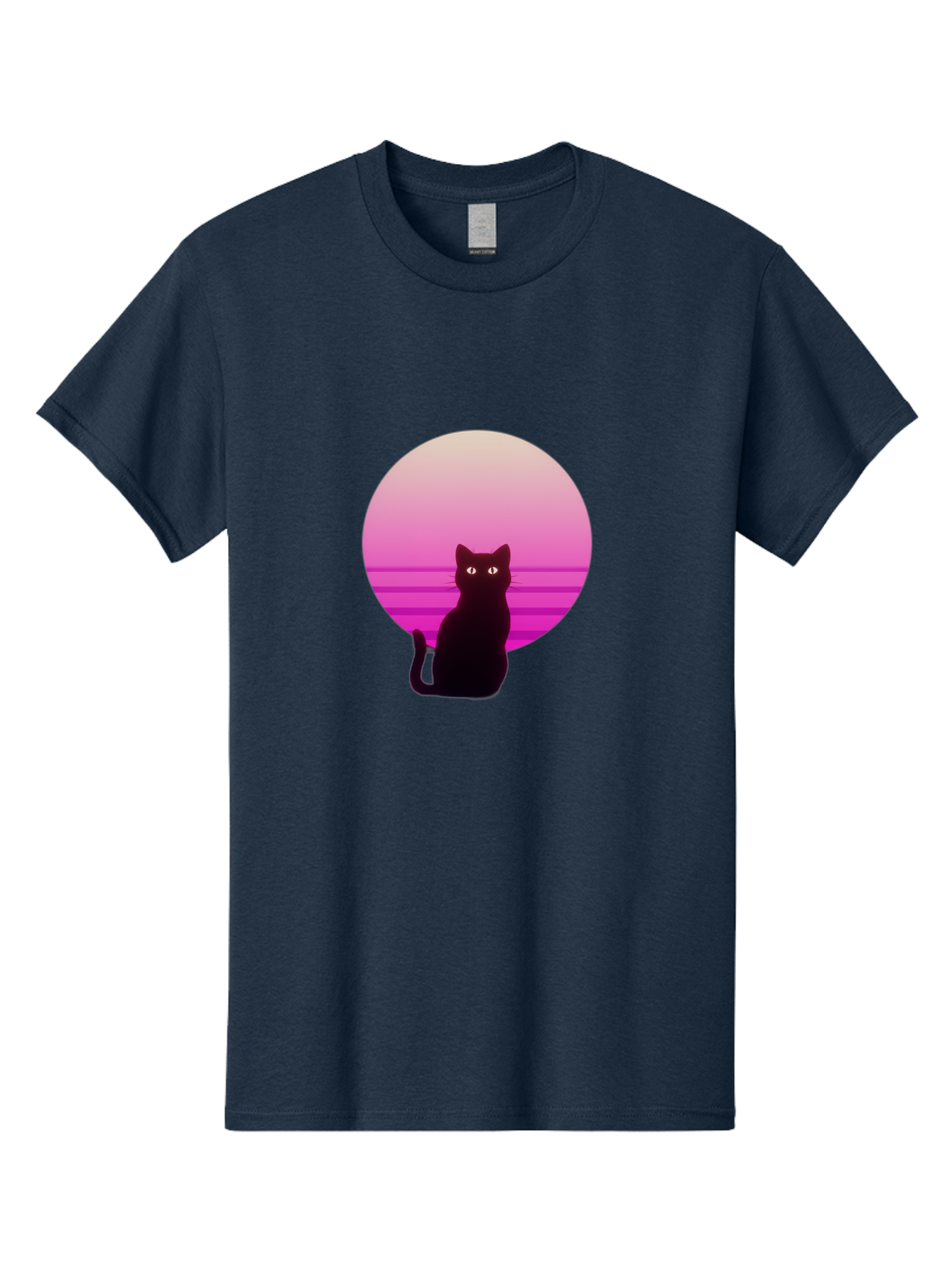 Cat-Silhouette Men'S Graphic Tee, 100% Cotton, Comfortable Casual Summer Wear, Machine Washable, Vintage Camera, Old Camera, Antique Camera, Black Camera, Classic Photography, Photography Equipment, Nostalgic Device, Film Camera, Camera Art Bai645