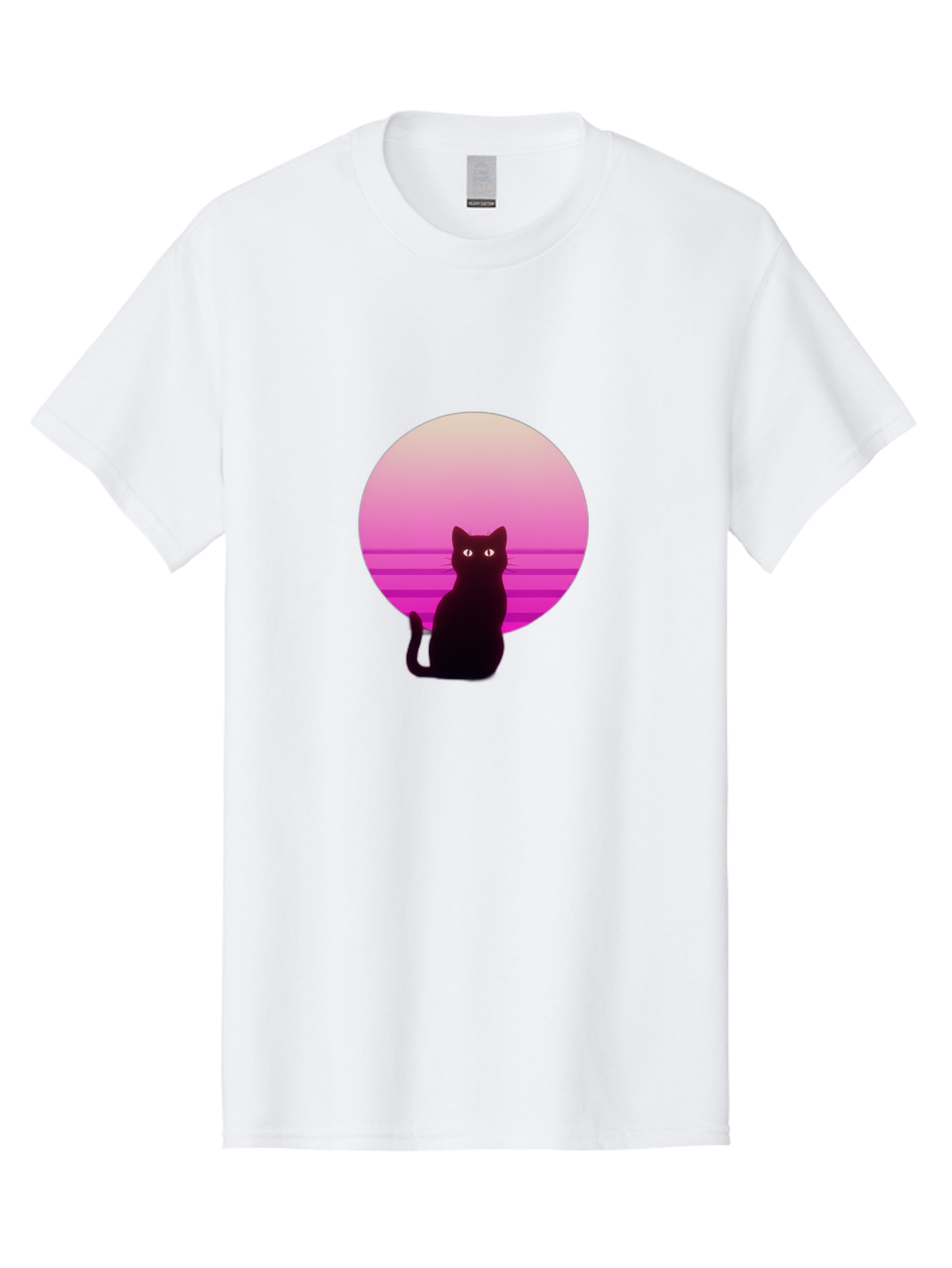 Cat-Silhouette Men'S Graphic Tee, 100% Cotton, Comfortable Casual Summer Wear, Machine Washable, Vintage Camera, Old Camera, Antique Camera, Black Camera, Classic Photography, Photography Equipment, Nostalgic Device, Film Camera, Camera Art Bai645