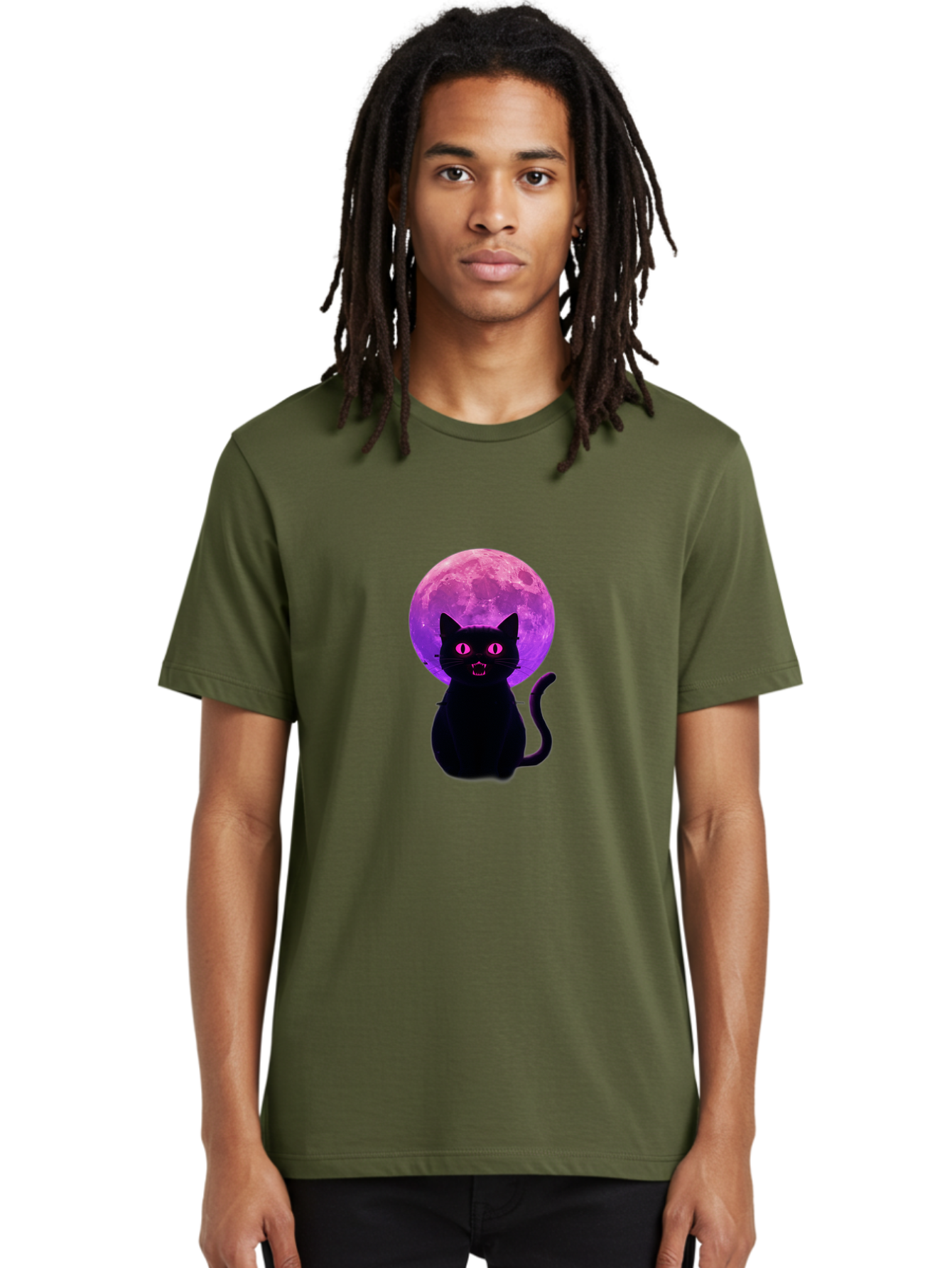 Cat-Under-Purple-Moon Men'S Graphic Tee, 100% Cotton, Comfortable Casual Summer Wear, Machine Washable, Vintage Camera, Old Camera, Antique Camera, Black Camera, Classic Photography, Photography Equipment, Nostalgic Device, Film Camera, Bai647