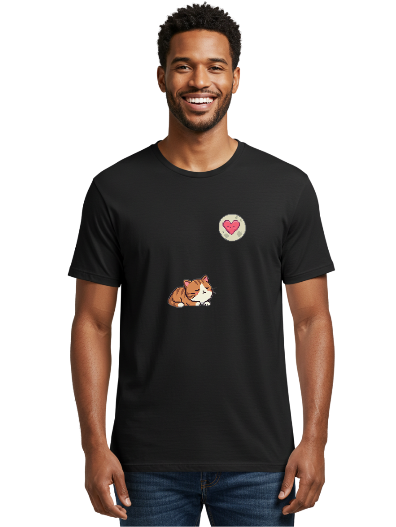 Cat-With-Heart Men'S Graphic Tee, 100% Cotton, Comfortable Casual Summer Wear, Machine Washable, Vintage Camera, Old Camera, Antique Camera, Black Camera, Classic Photography, Photography Equipment, Nostalgic Device, Film Camera, Camera Art Bai648