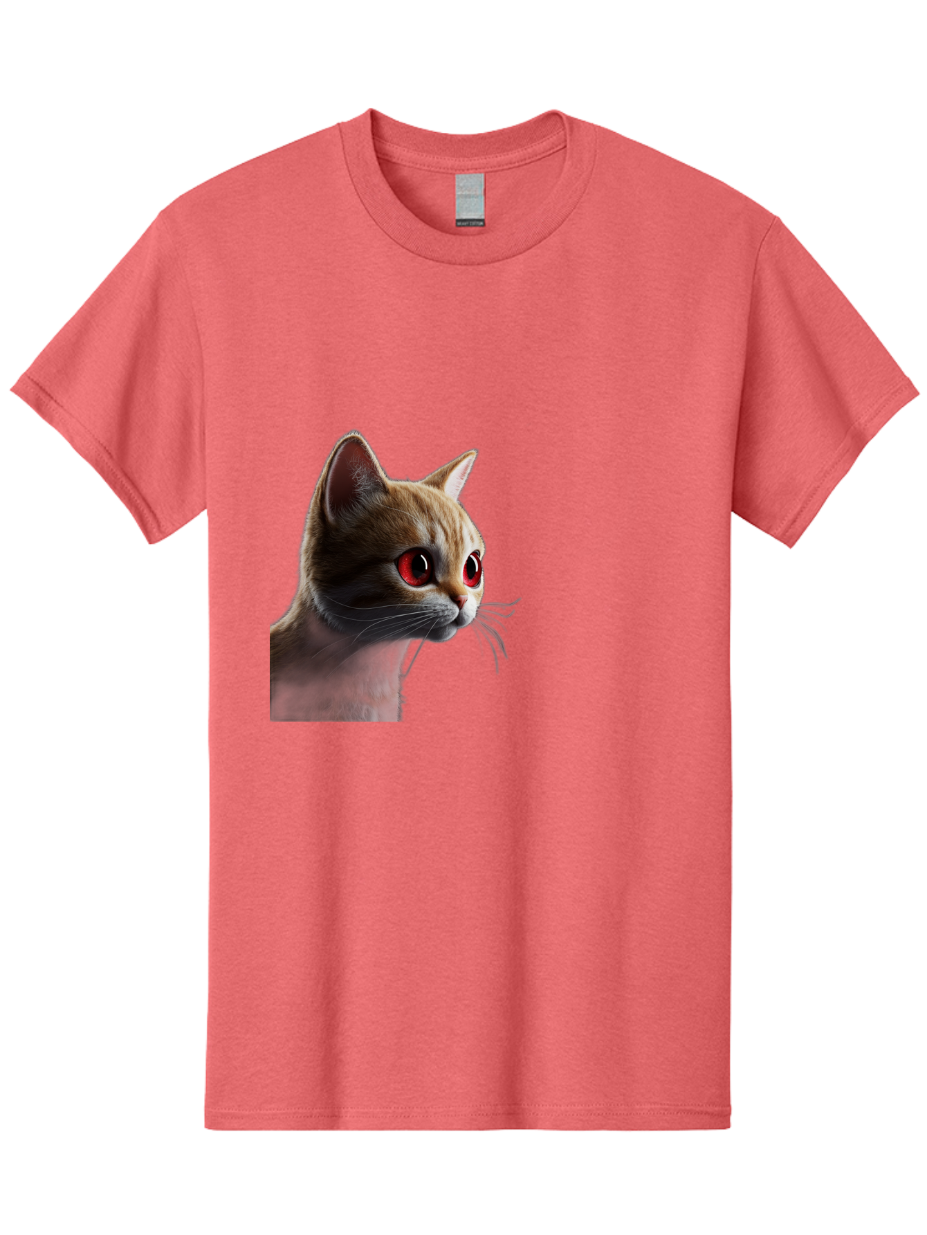 Cat-With-Red-Eyes Men'S Graphic Tee, 100% Cotton, Comfortable Casual Summer Wear, Machine Washable, Vintage Camera, Old Camera, Antique Camera, Black Camera, Classic Photography, Photography Equipment, Nostalgic Device, Film Camera, Camera Art Bai649