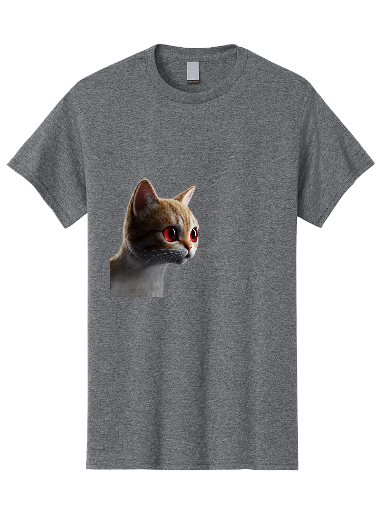 Cat-With-Red-Eyes Men'S Graphic Tee, 100% Cotton, Comfortable Casual Summer Wear, Machine Washable, Vintage Camera, Old Camera, Antique Camera, Black Camera, Classic Photography, Photography Equipment, Nostalgic Device, Film Camera, Camera Art Bai649