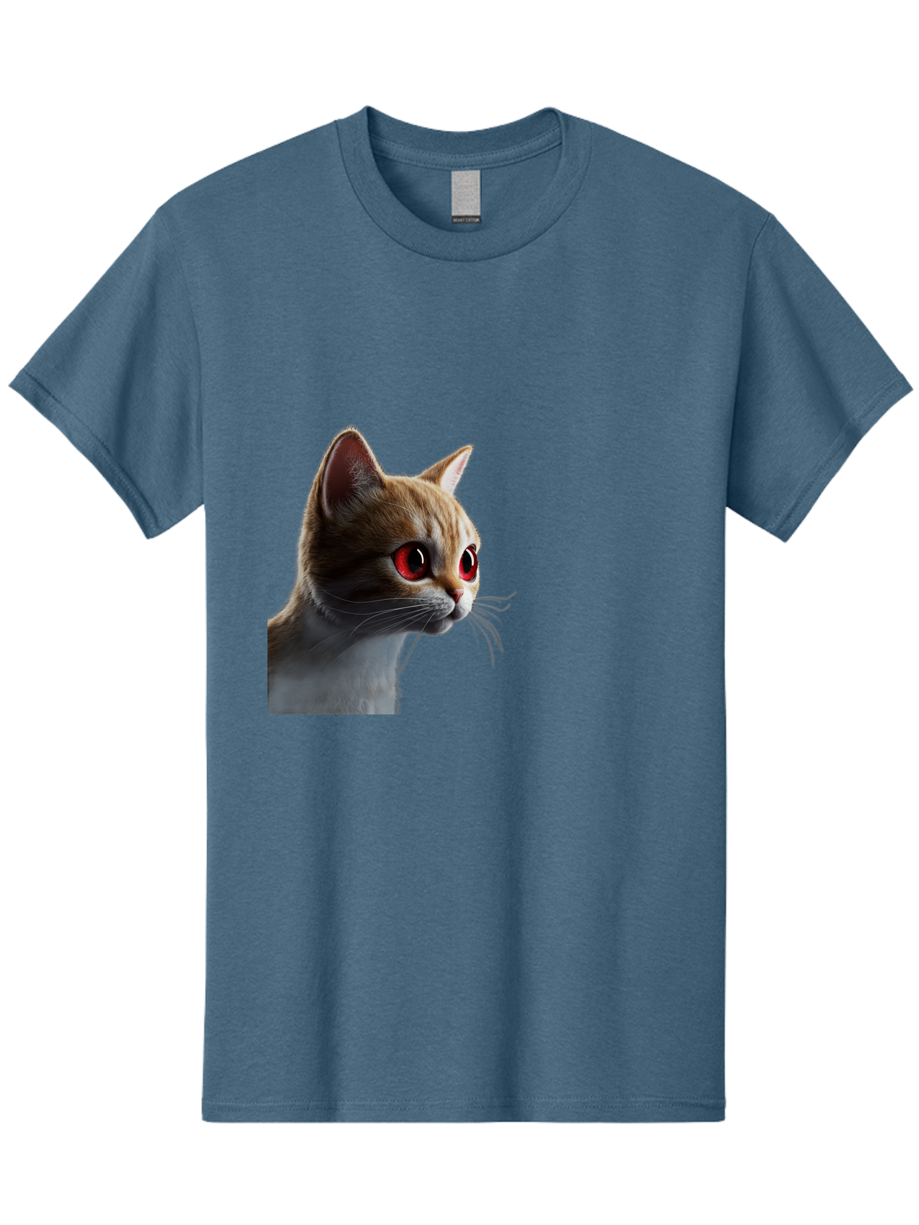 Cat-With-Red-Eyes Men'S Graphic Tee, 100% Cotton, Comfortable Casual Summer Wear, Machine Washable, Vintage Camera, Old Camera, Antique Camera, Black Camera, Classic Photography, Photography Equipment, Nostalgic Device, Film Camera, Camera Art Bai649