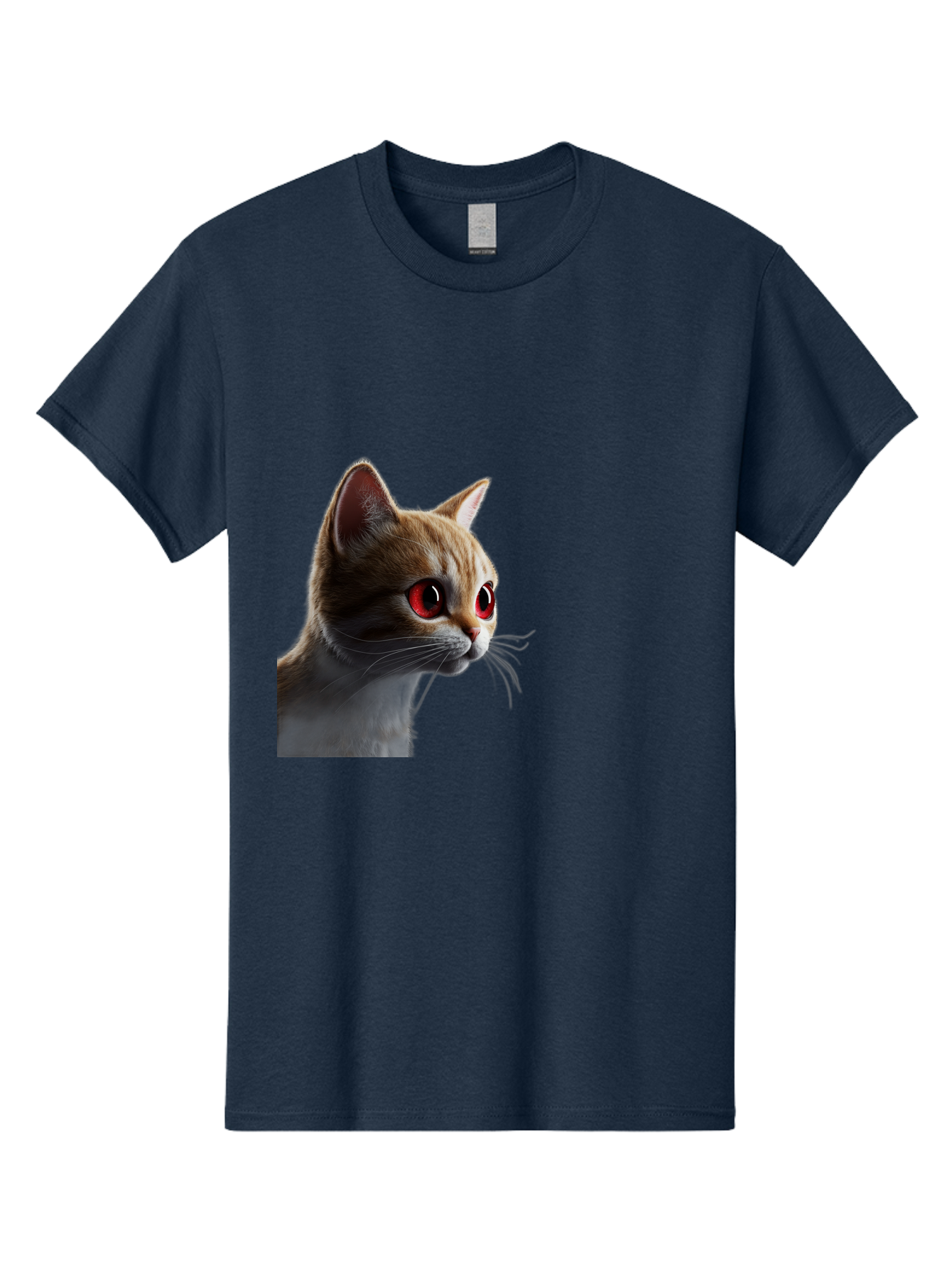 Cat-With-Red-Eyes Men'S Graphic Tee, 100% Cotton, Comfortable Casual Summer Wear, Machine Washable, Vintage Camera, Old Camera, Antique Camera, Black Camera, Classic Photography, Photography Equipment, Nostalgic Device, Film Camera, Camera Art Bai649